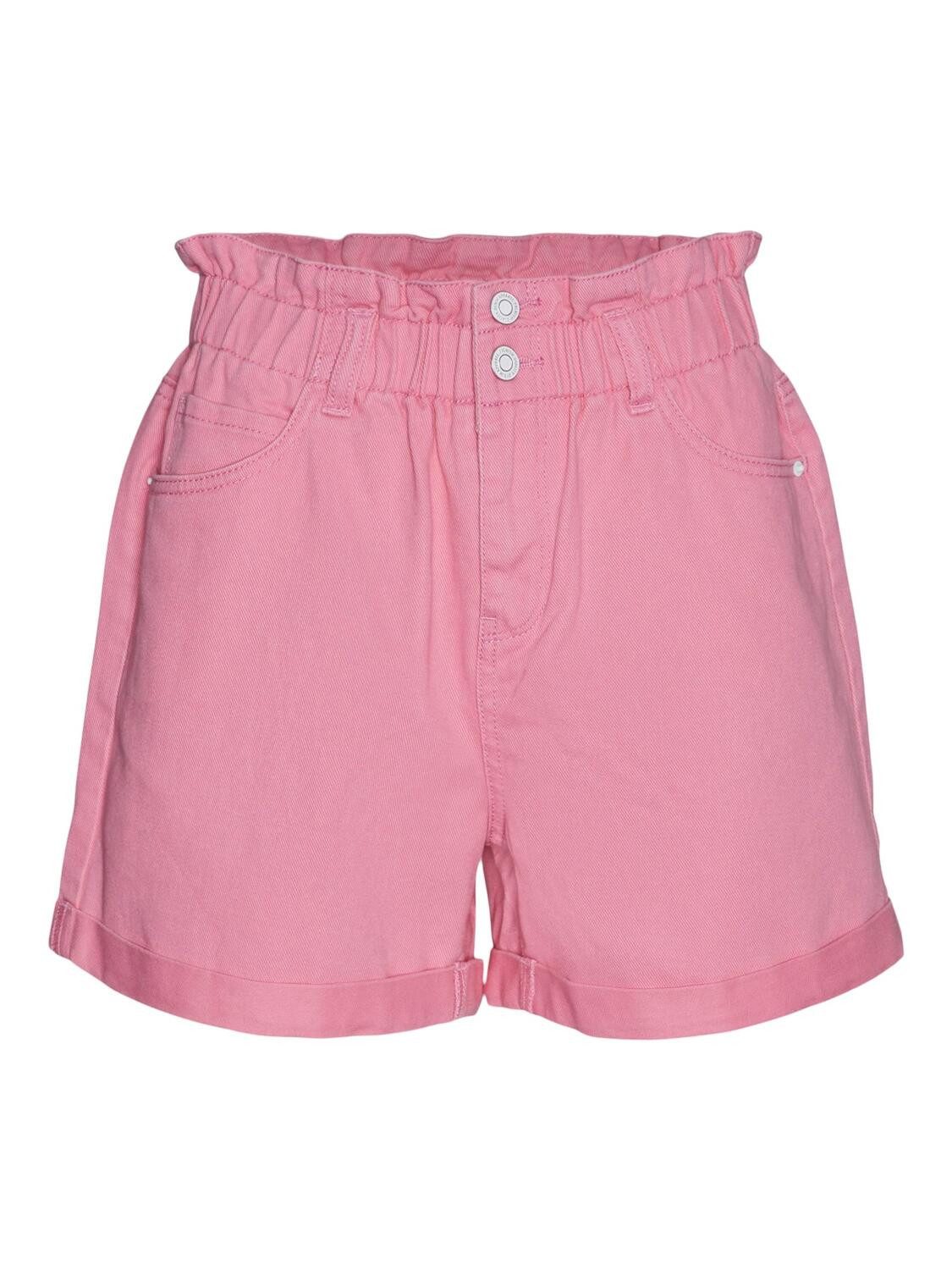 Vero Moda Dames Vmeva Hr Paperbag Cot Ps Shorts Noos Ga Bermuda, Sneeuwwit (Stripes: navy blazer), XS