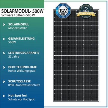 Campergold 500 Watt M10 HIEFF Twin Mono Silber Solarmodul Solar Panel