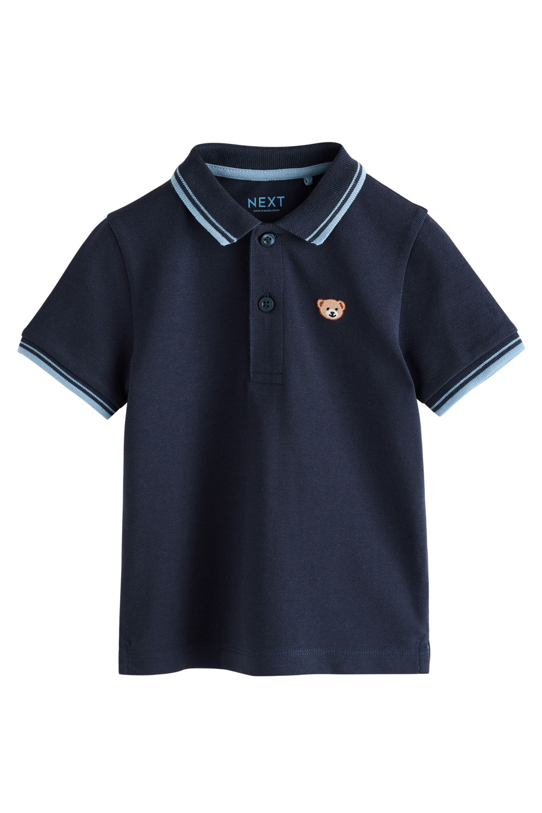 Navy Blue Bear Embroidery