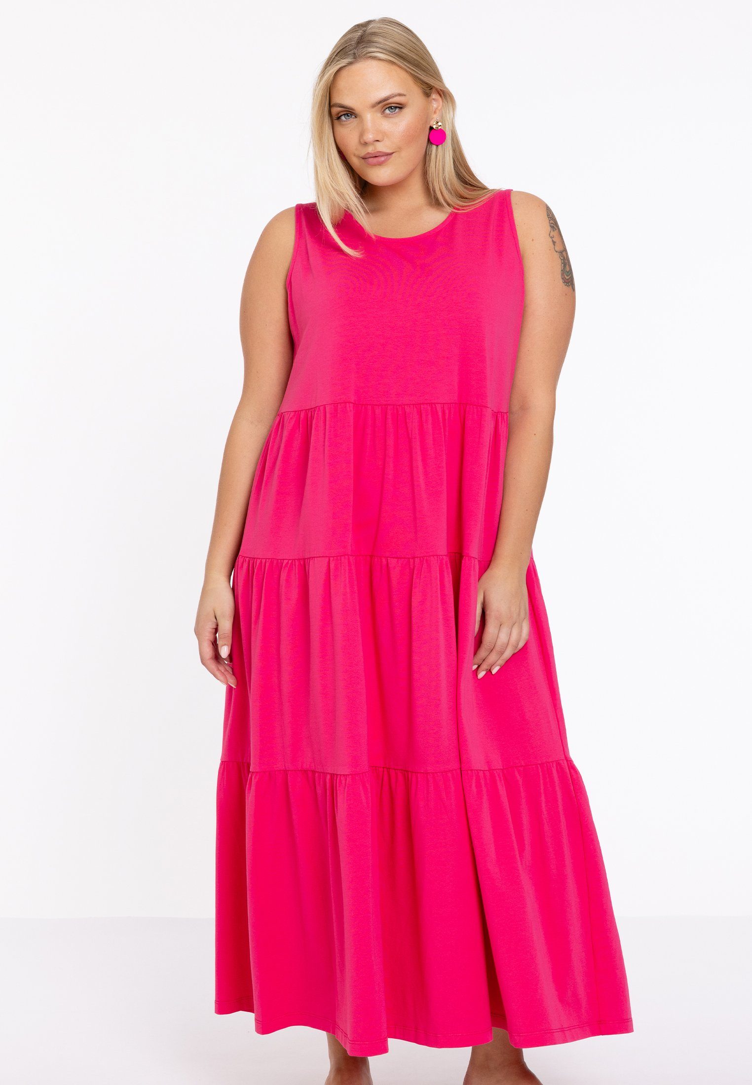 YOEK Maxikleid Damen Kleid Große Größen