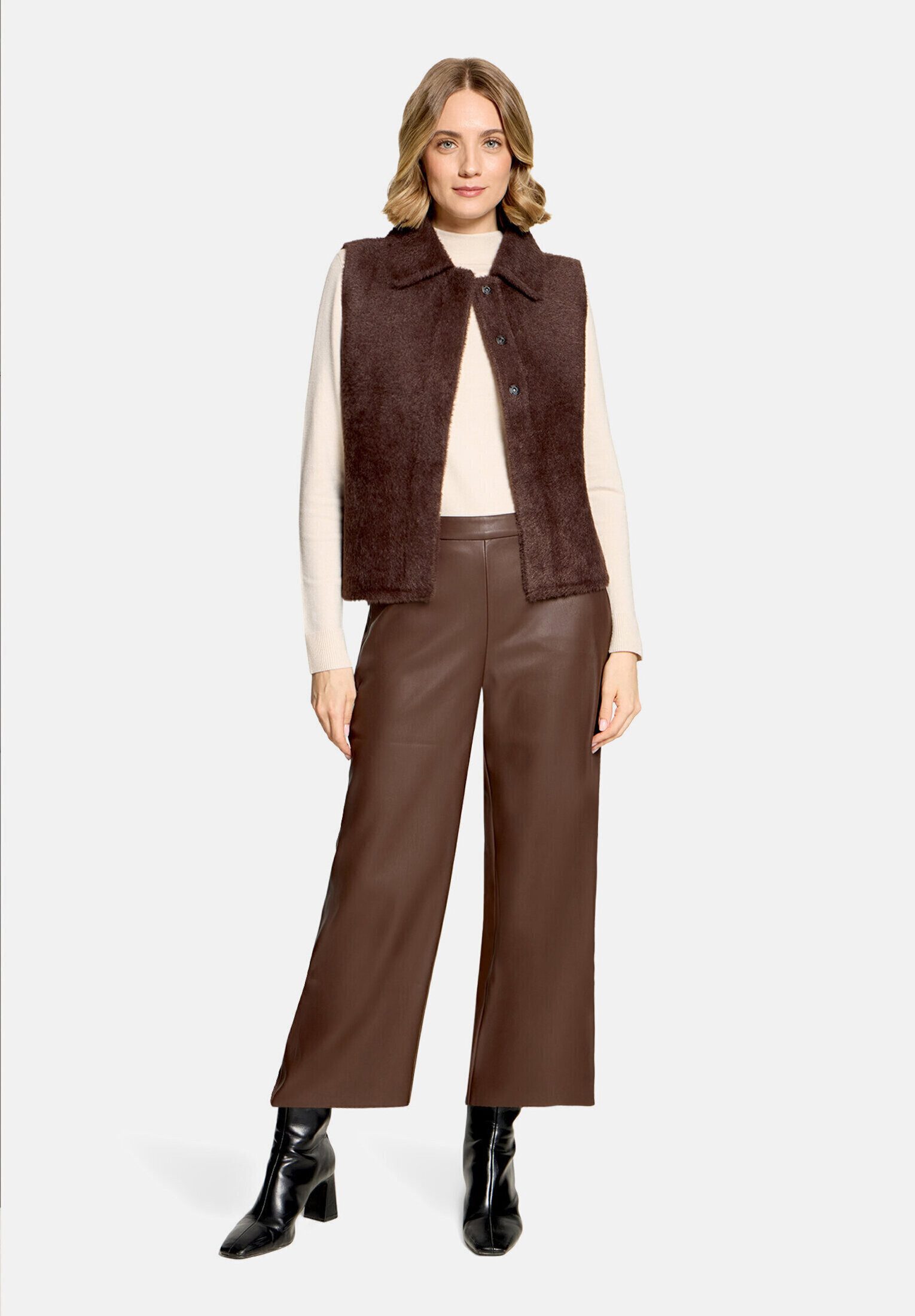 Betty Barclay Strickjacke Damen mit Kragen (1-tlg)