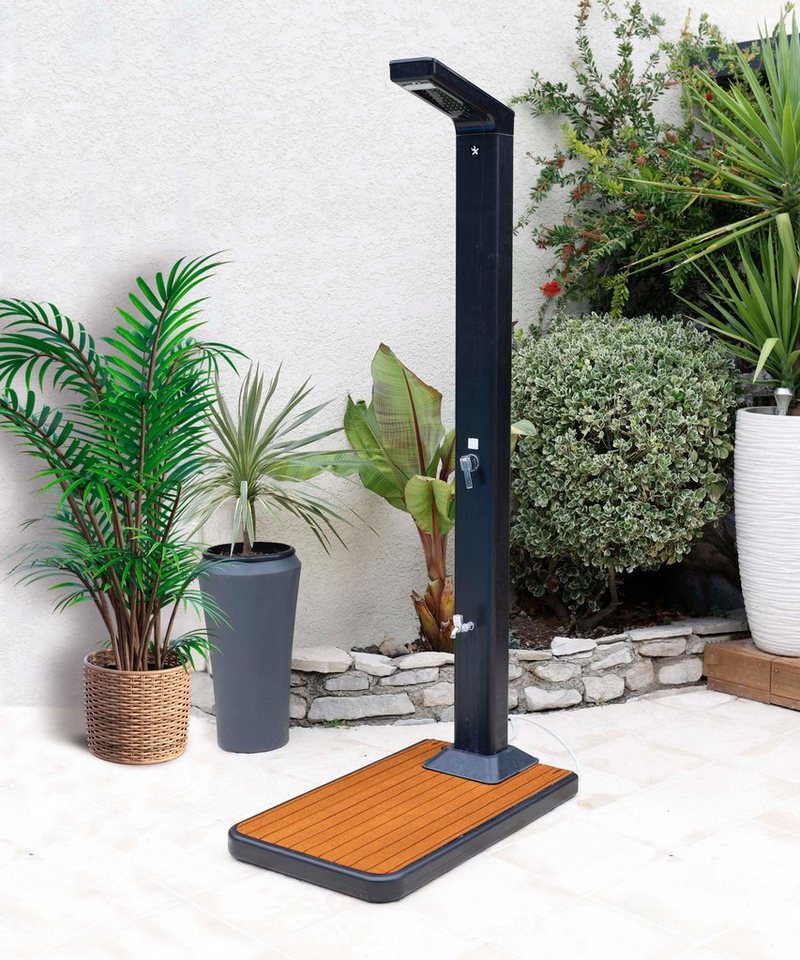 Thumbnail - Ubbink Gartendusche Befüllbarer Duschboden Solaris 2 in 1, Zusätzlicher Wasserspeicher für Gartenduschen, 20 l Fassungsv...