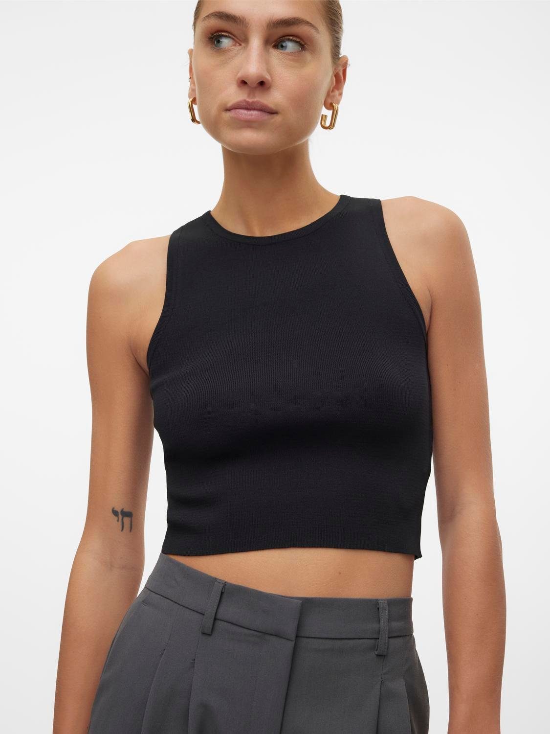Vero Moda Strickpullover VMGINNY SL O-NECK günstig online kaufen