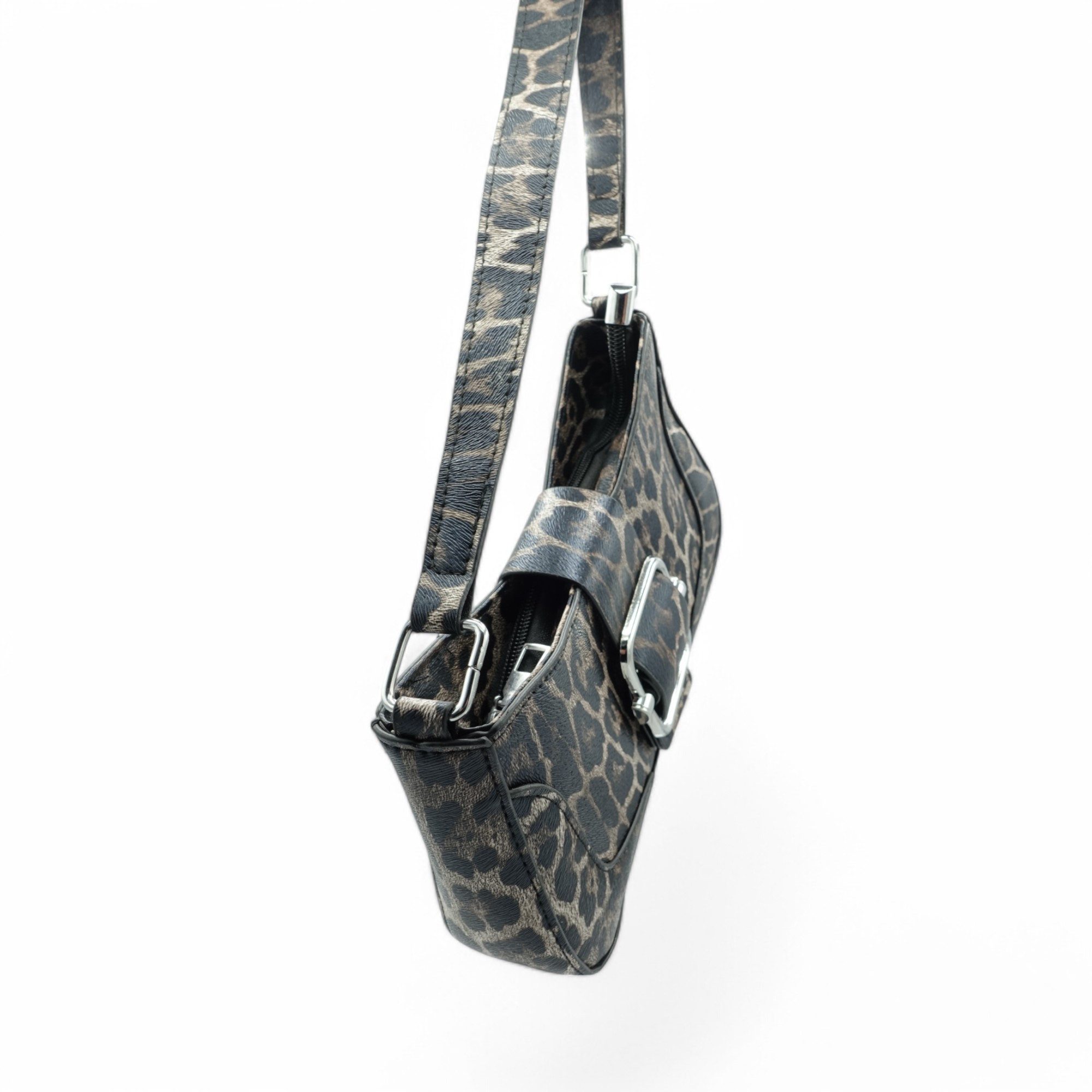 Eyecatcher Handtasche Glamouröse Schultertasche im Leoparden-Look mit Schna günstig online kaufen