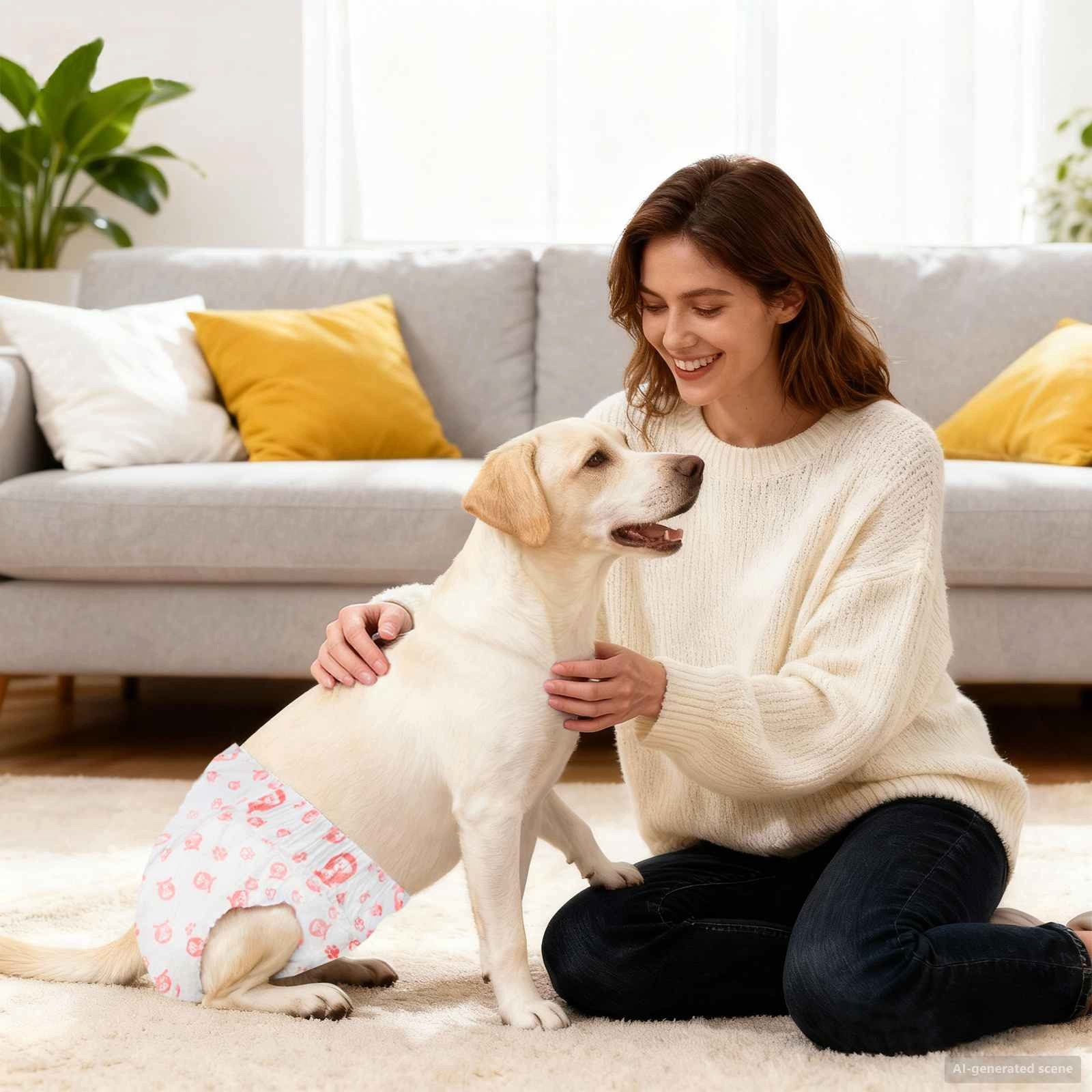 vidaXL, Wegwerf-Hundewindel für Hündinnen 30 pcs Weiß L