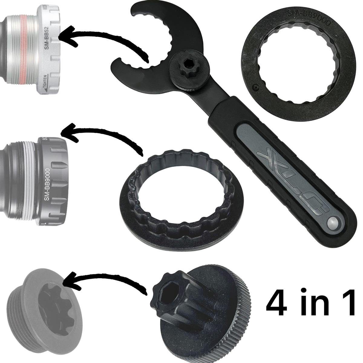 XLC Fahrrad-Montageständer XLC Tretlager Montage Инструмент TO-S90 Shimano bb800 BBR60 BB9000 GPX