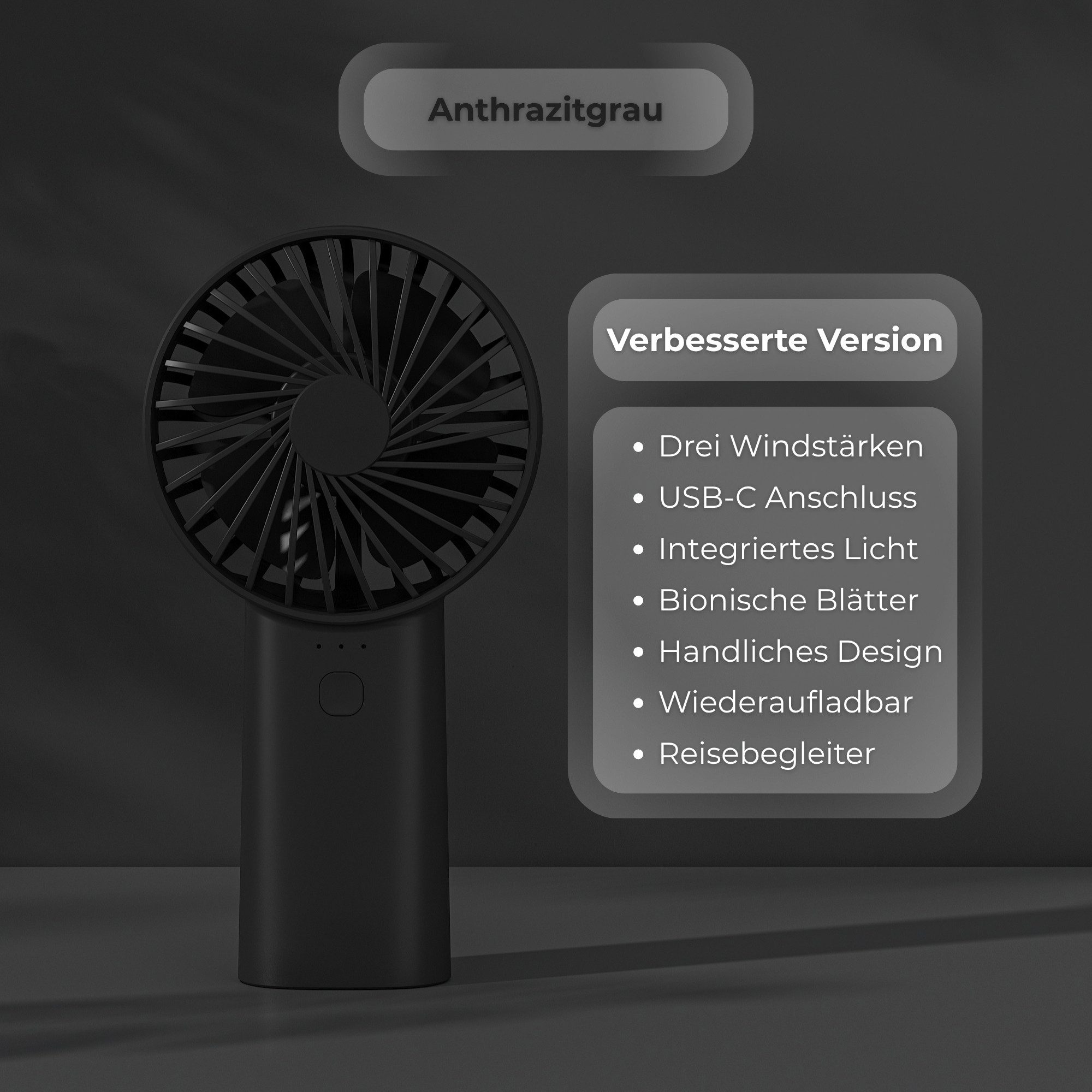 Zoelibat Mini USB-Ventilator Mini Handventilator 4000mAh günstig online kaufen