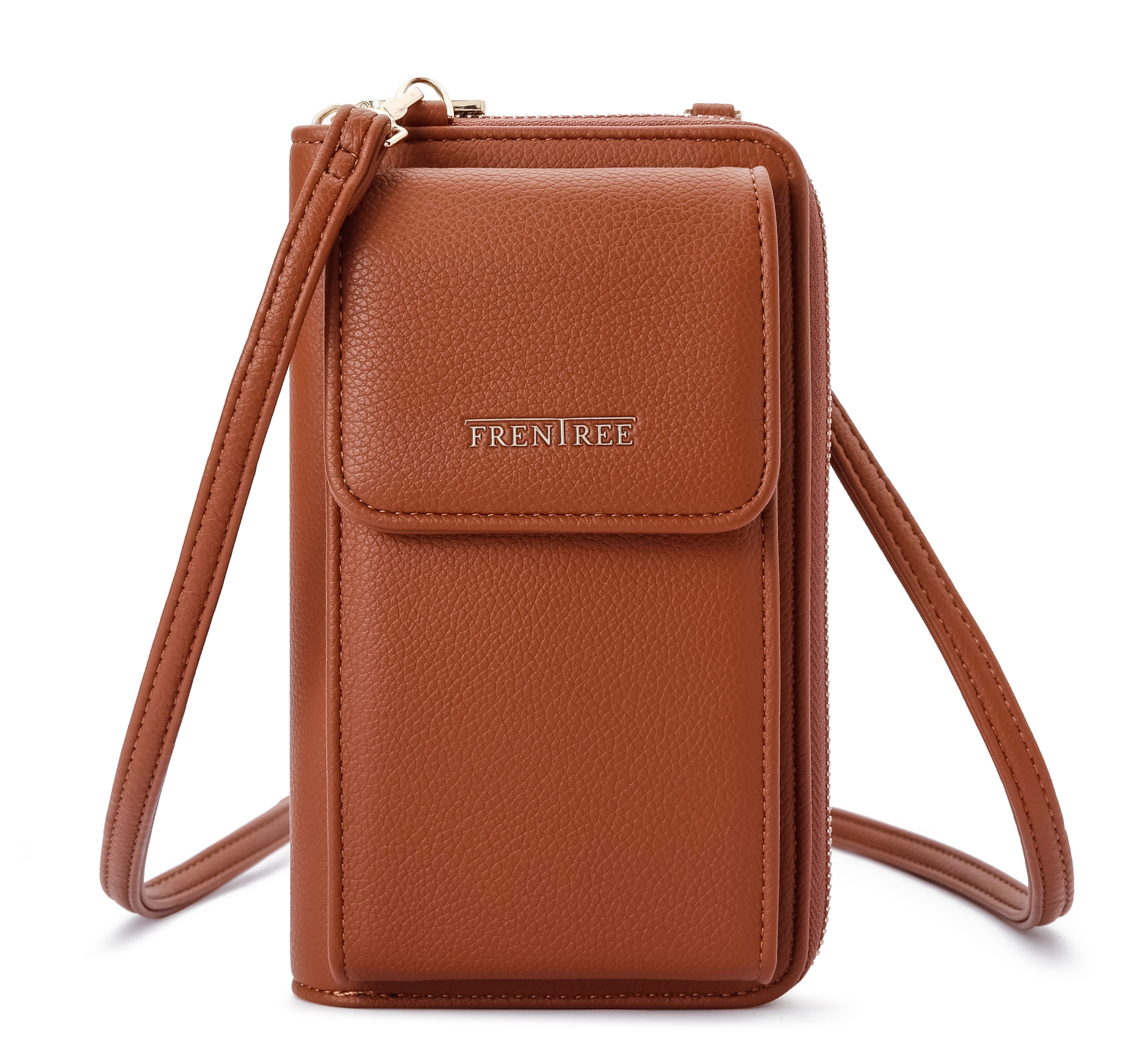 Frentree Schultertasche Damen Cross-Body Handtasche mit Handyfach und Portemonnaie, Umhängetasche mit vielen Fächern