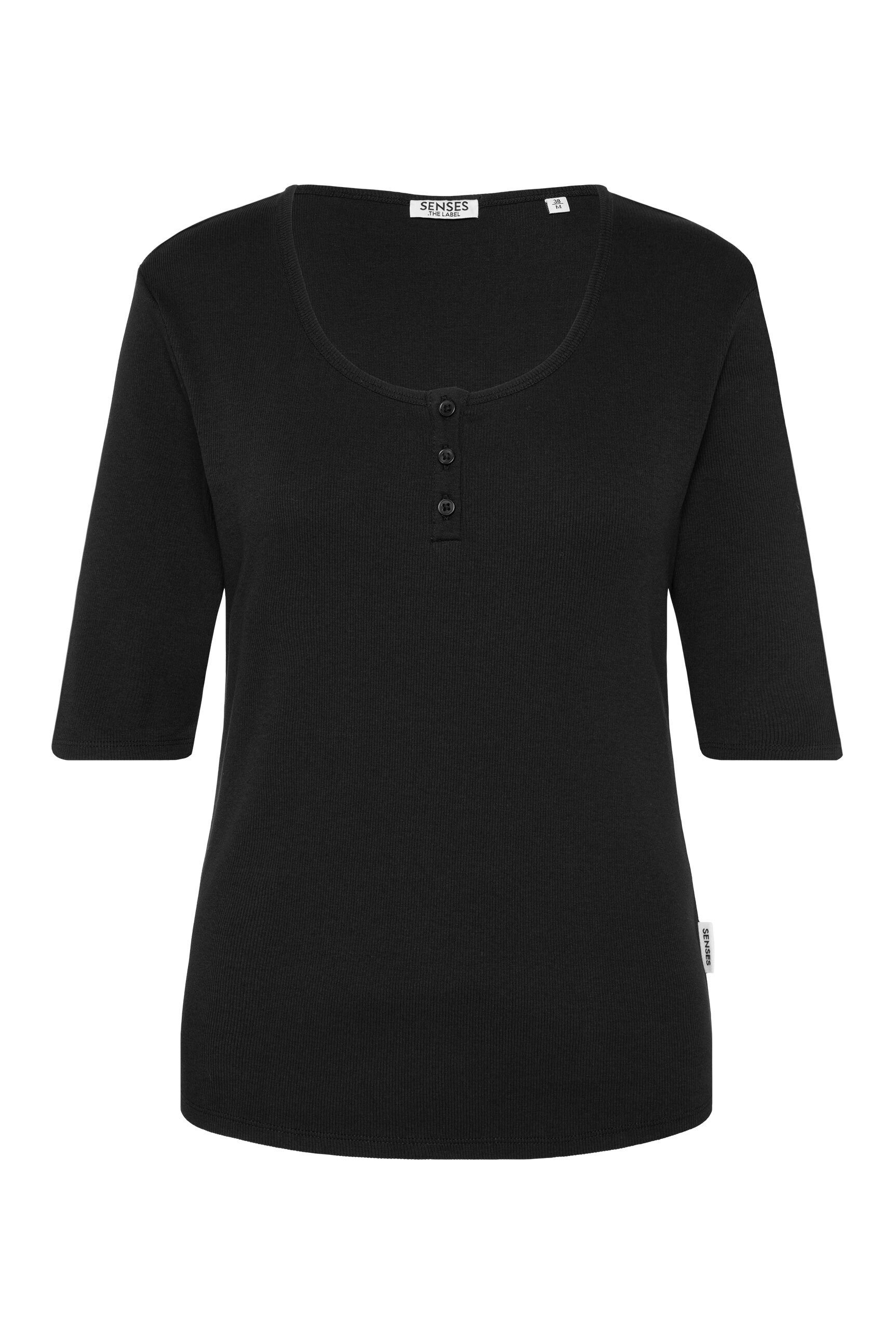 SENSES.THE LABEL Rundhalsshirt mit Baumwolle