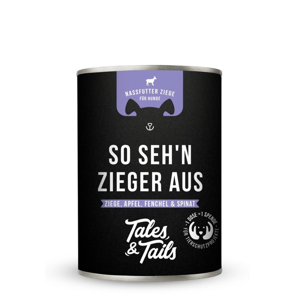 Tales & Tails Nassfutter So Seh'n Zieger aus 400g, Nassfutter für: Hunde