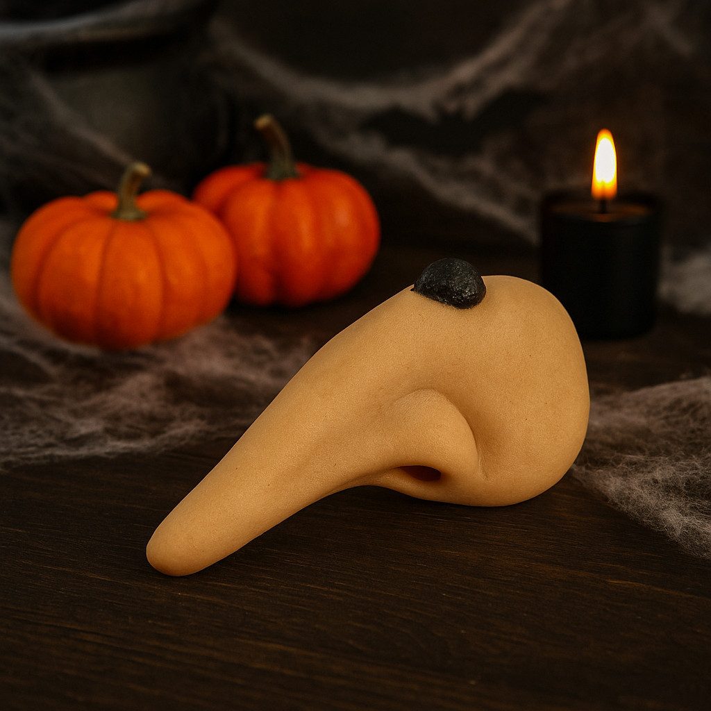 Widmann S.r.l. Hexen-Kostüm Hexennase mit Warze Kostümaccessoire für Halloween & Karneval, Gruselig, klassisch, unverzichtbar