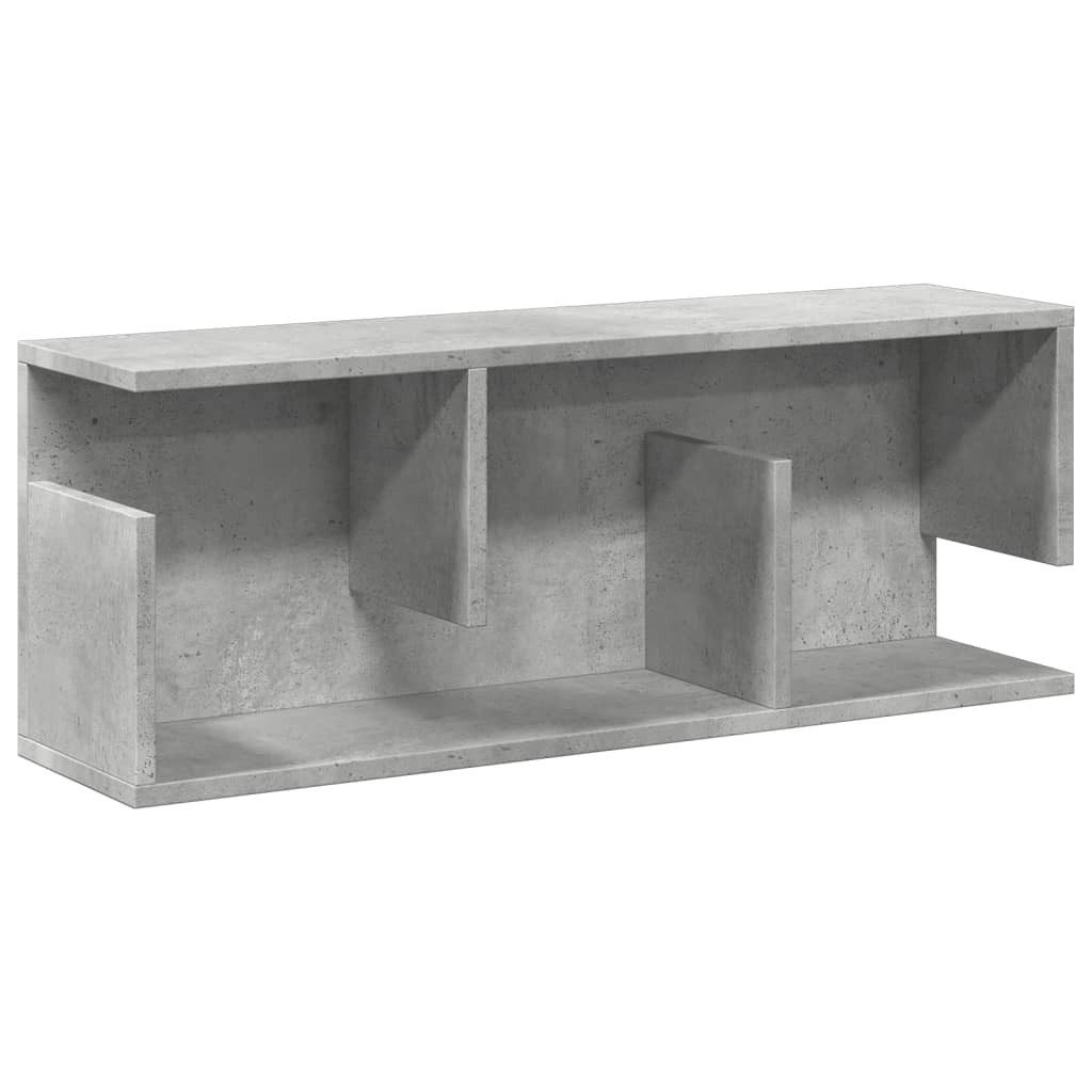 vidaXL Regal Wandschrank 80x20x30 cm Betongrau günstig online kaufen