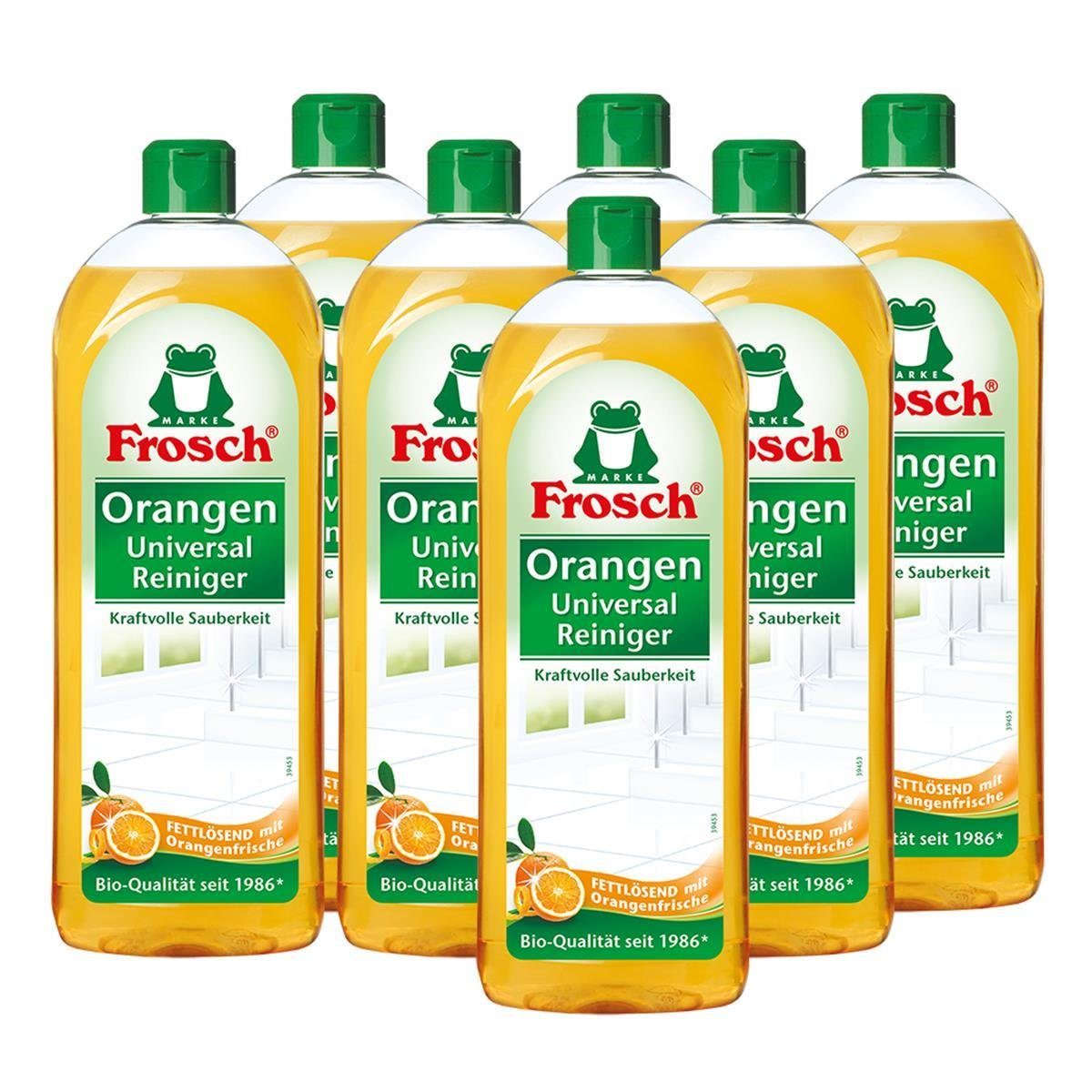7x Frosch Orangen Universal Reiniger 750 ml Allzweckreiniger
