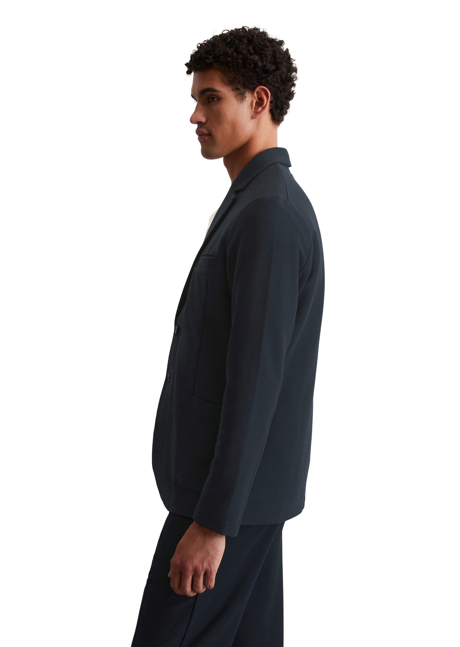 Marc O'Polo Sweatjacke aus kompakter Bio-Baumwoll-Qualiät günstig online kaufen