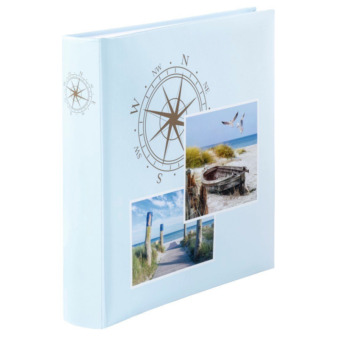 Hama Fotoalbum Jumbo Album Compass 30x30 Seiten, 400 100 Fotos cm, weiße max