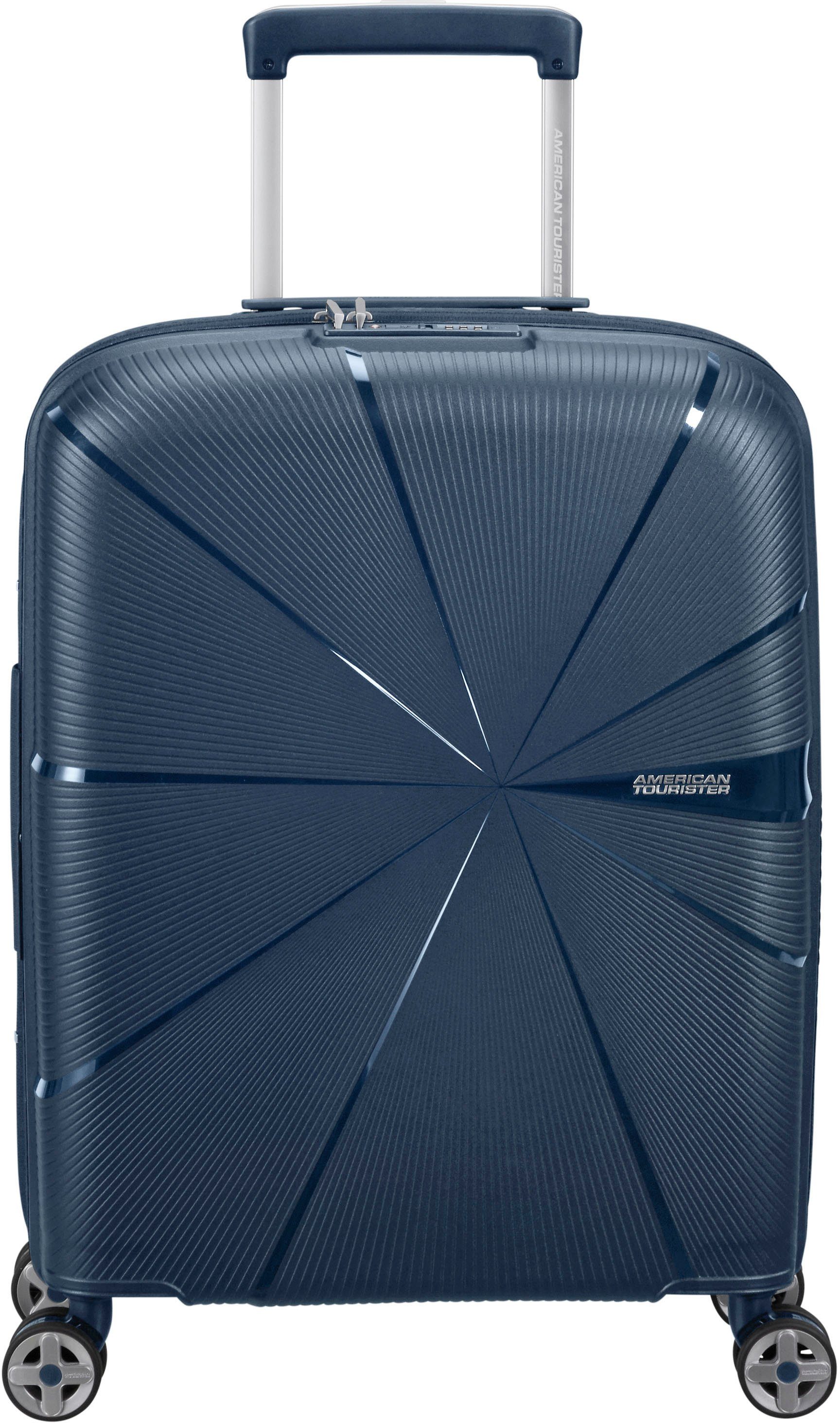 American Tourister® Hartschalen-Trolley Starvibe, navy, 55 cm, 4 Rollen, mit Volumenerweiterung; enthält recyceltes Material