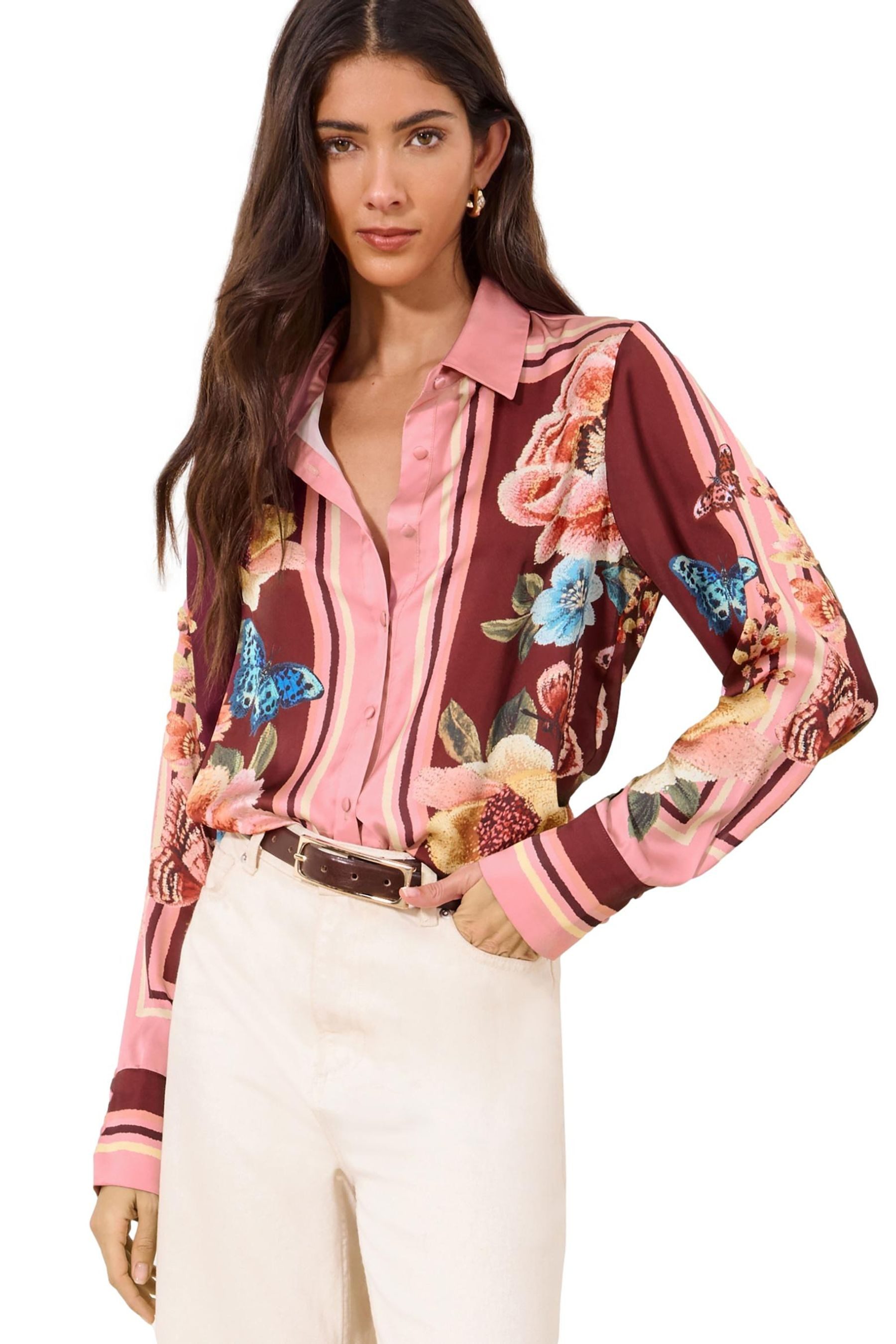 LIPSY Hemdbluse Lipsy Bluse, Regular (1-tlg)