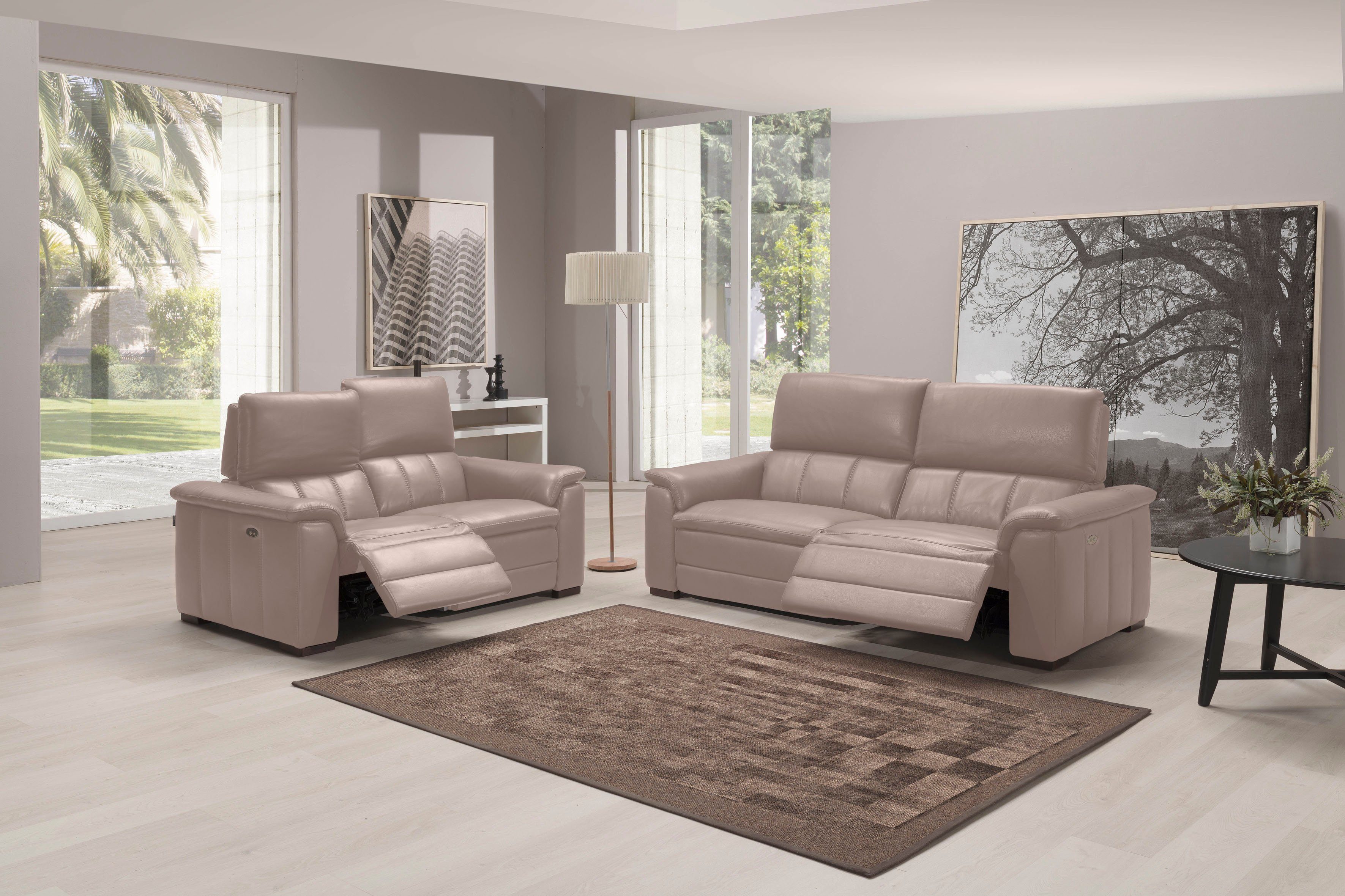Egoitaliano Polstergarnitur Capucine, bequem, zeitlos elegant, hochwertiges Set, bestehend aus einem 2-Sitzer und einem 2,5-Sitzer