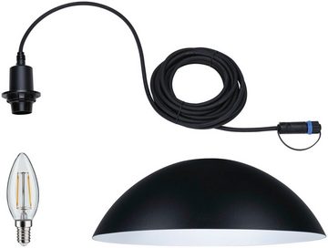 Paulmann LED Pendelleuchte Outdoor Plug & Shine Mapalo E14 24V 3000K 2W, LED fest integriert, Warmweiß, E14, IP44, warmweiß