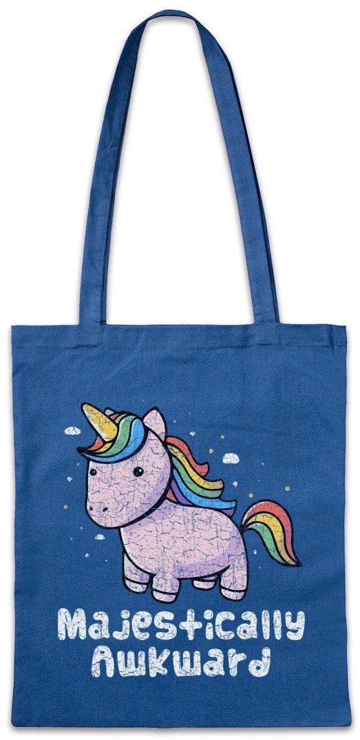 Urban Backwoods Beuteltasche Unicorn Awkward Stofftasche Einhorn Comic Anime Regenbogen Rainbow (1-tlg), Cute Fantasy Fairies Princess