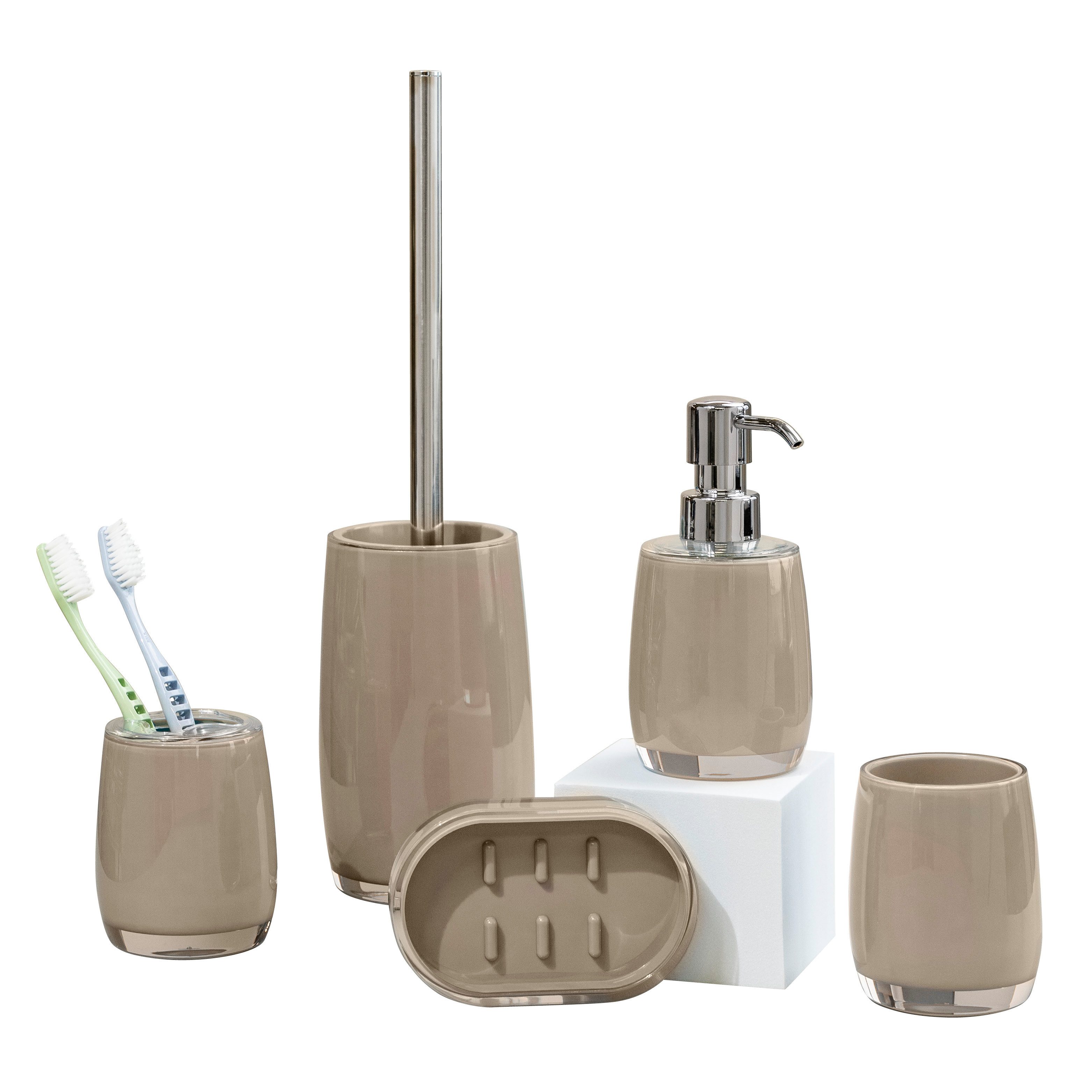 bremermann Badaccessoire-Set Badezimmer-Set, Zubehör-Set 5-tlg., Kunststoff günstig online kaufen