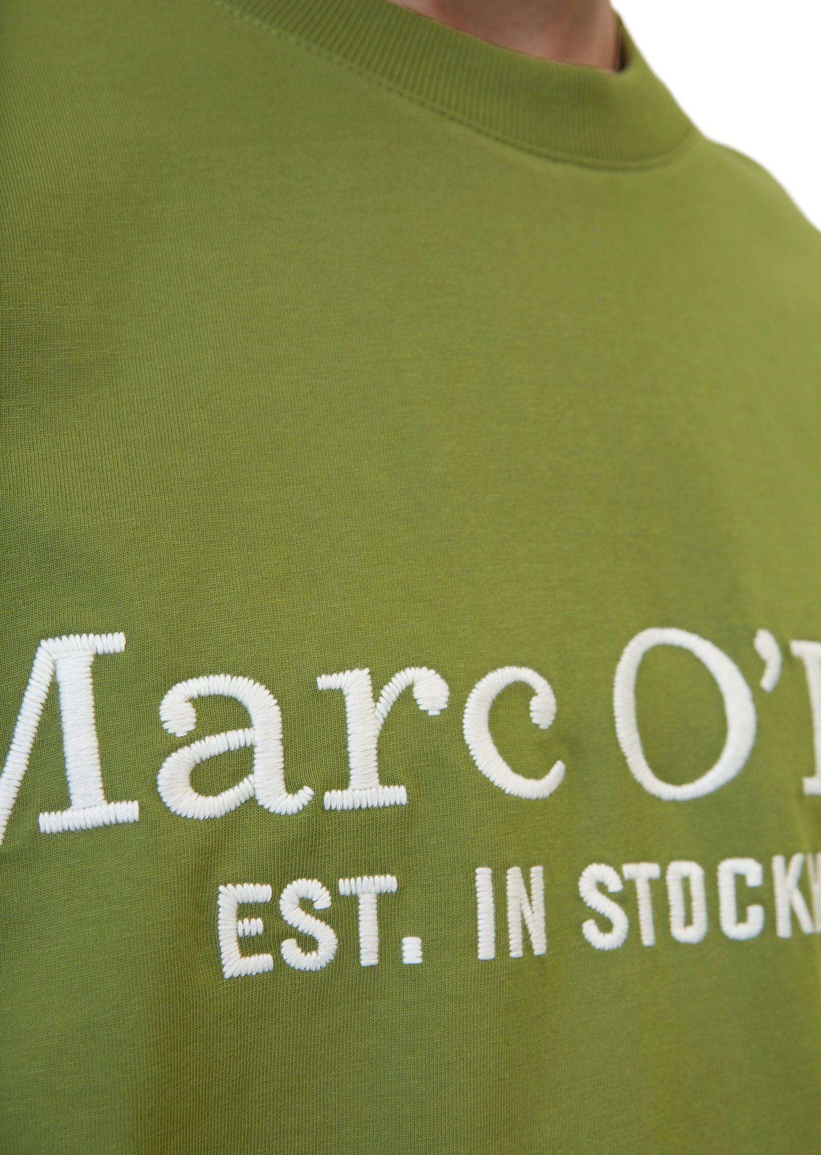 dunkelgrün hochwertiger aus T-Shirt Bio-Baumwolle O'Polo Marc
