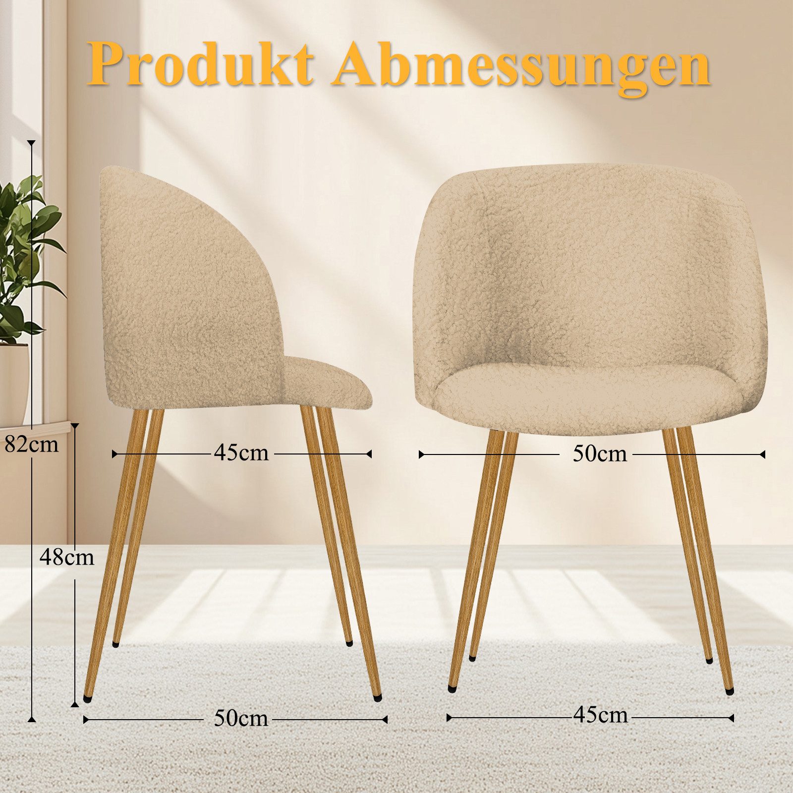 HOMELUX Polsterstuhl Esszimmerstuhl 2/4 Set, Küchenstuhl günstig online kaufen