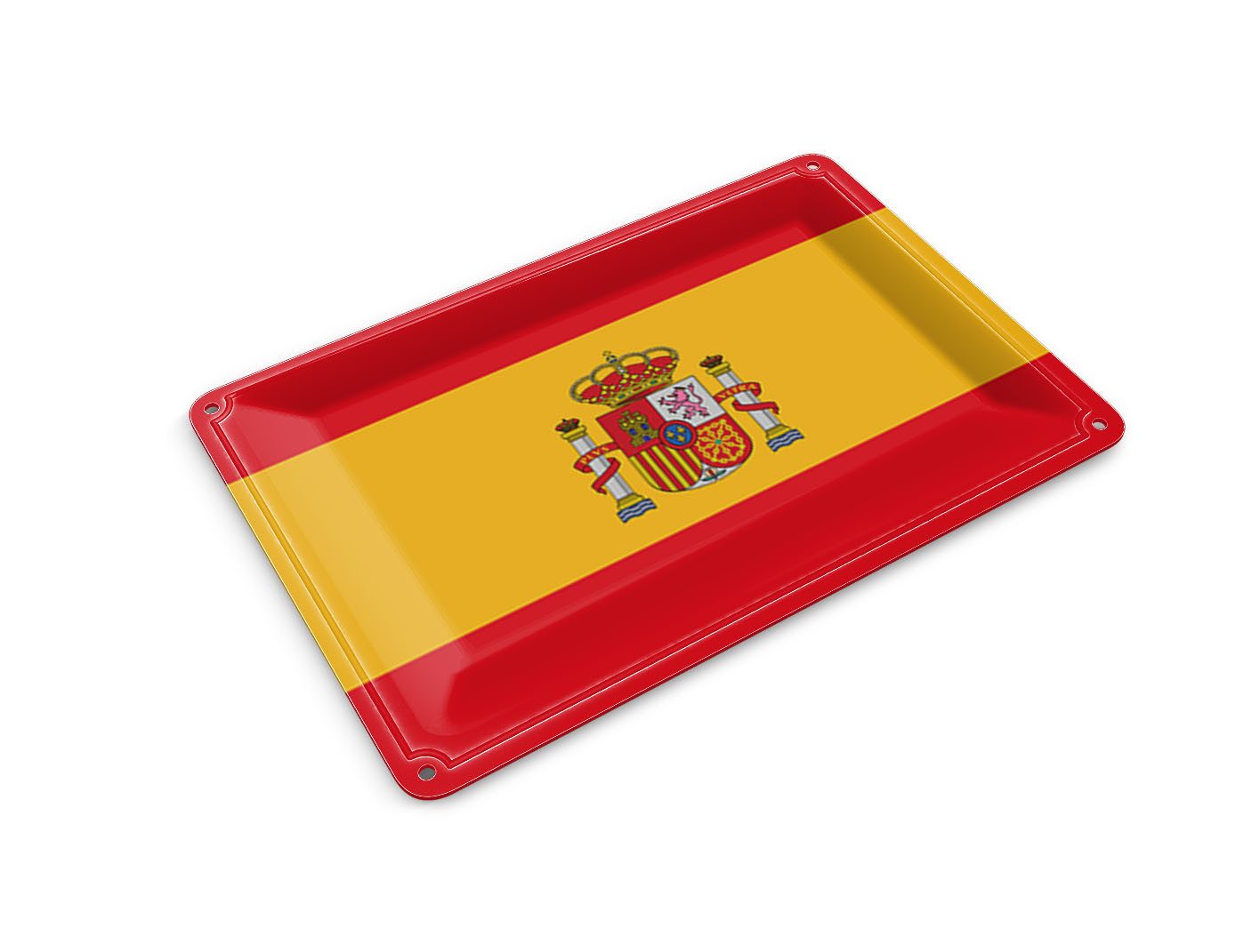 Femer GmbH Postkarte Flagge Spaniens 14x10 cm Flag of Spain, unfrankiert