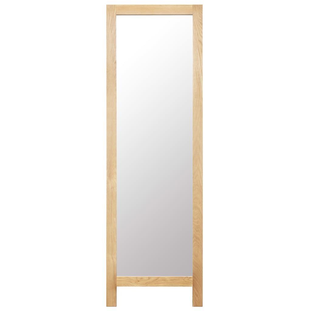 vidaXL Spiegel Standspiegel 46,5 Massivholz 48 cm x 150 (1-St) Eiche x