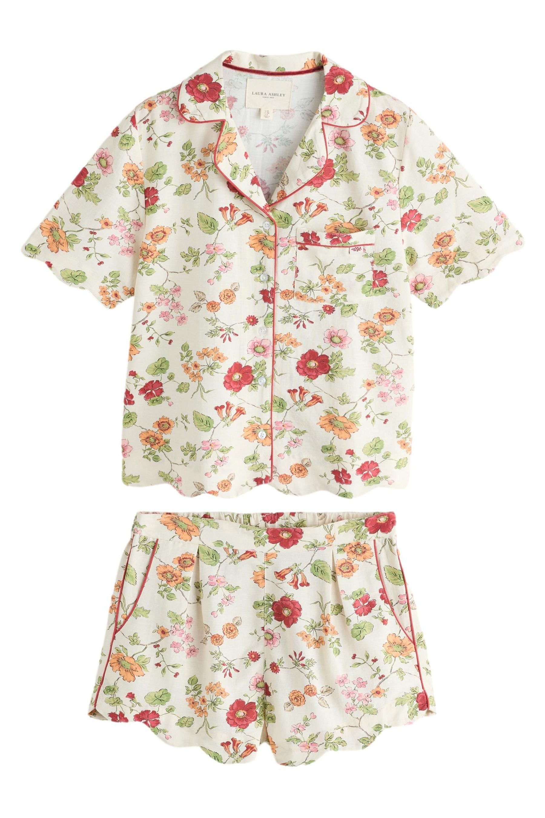 LAURA ASHLEY Pyjama Laura Ashley Pennywell Grove Shorts aus Gewebe (2 tlg)
