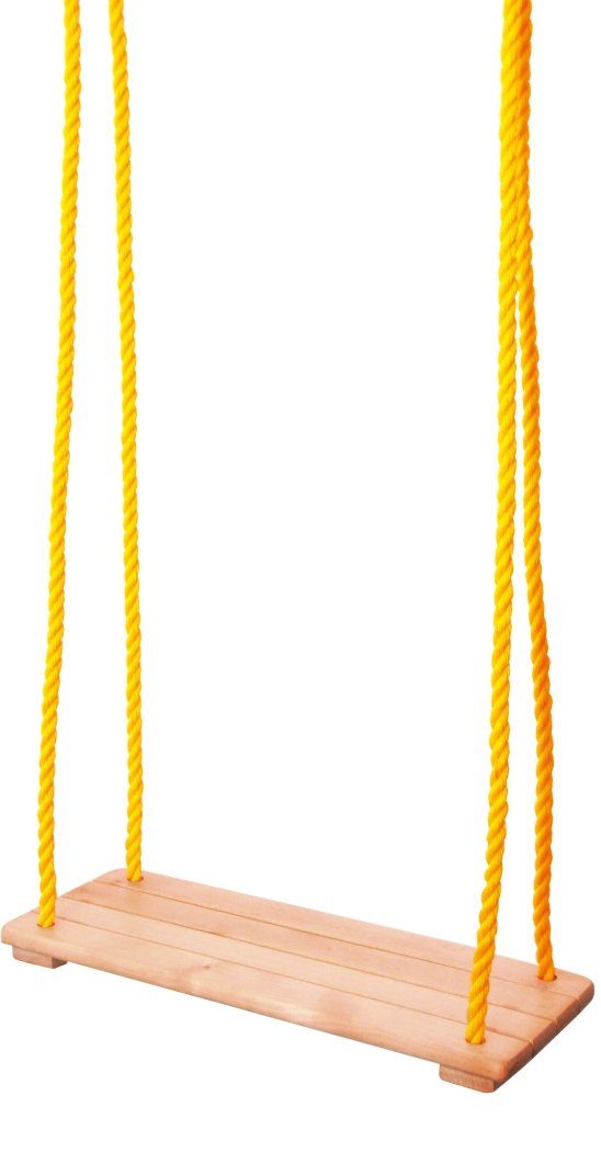 Einzelschaukel 90130 Naturholz Schaukel - Brettschaukel, bis 50kg. Seillänge 200cm