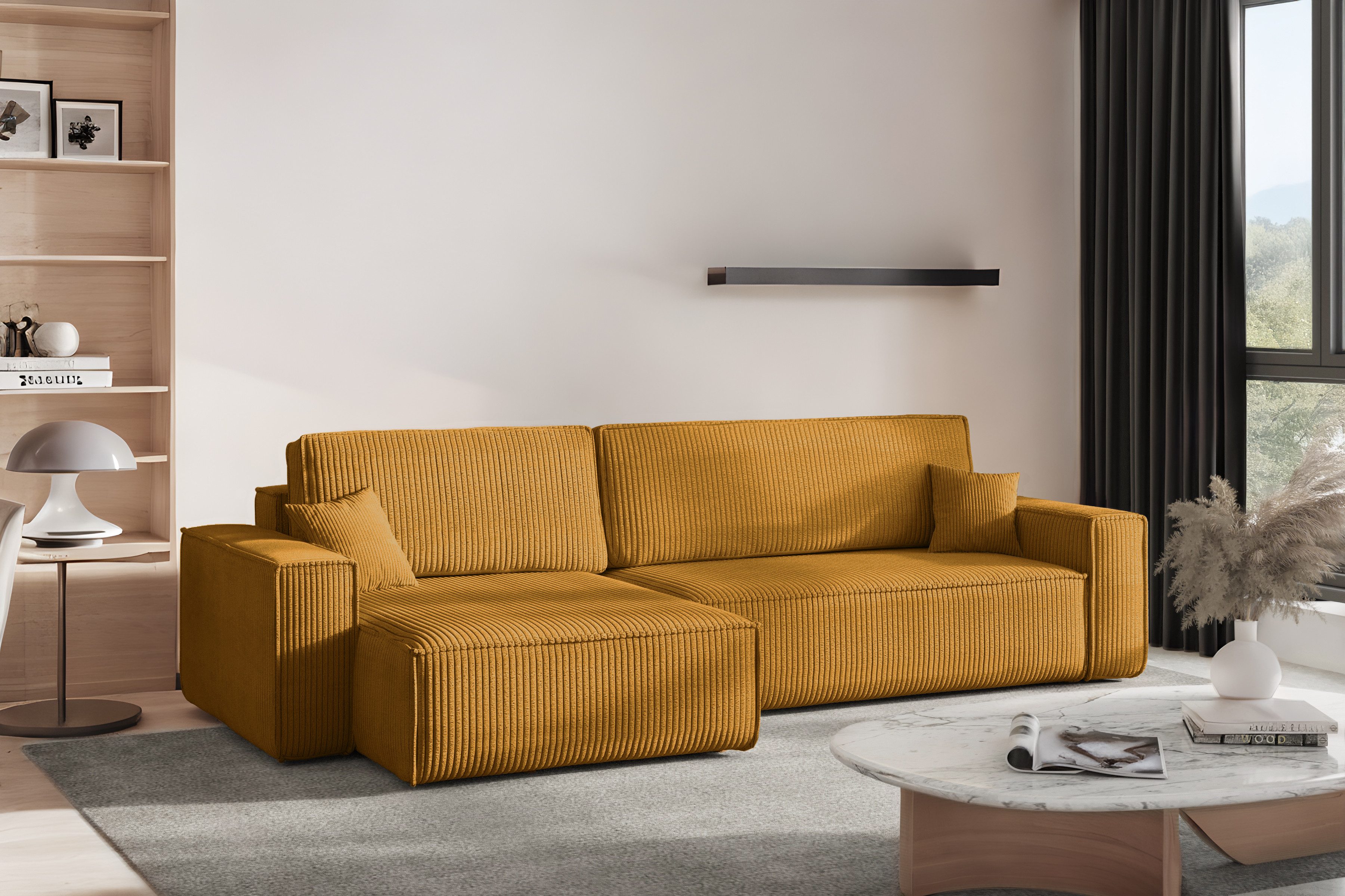 Kaiser Möbel Ecksofa mit schlaffunktion und bettkasten, BEST XL stoff Poso, günstig online kaufen