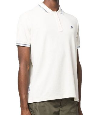 AUTRY Kurzarmhemd AUTRY Polo Tennis Herren Academy Baumwoll-Shirt Made in Italy Polo-Hemd POTM-2391 Sommer-Shirt Woll-Weiß