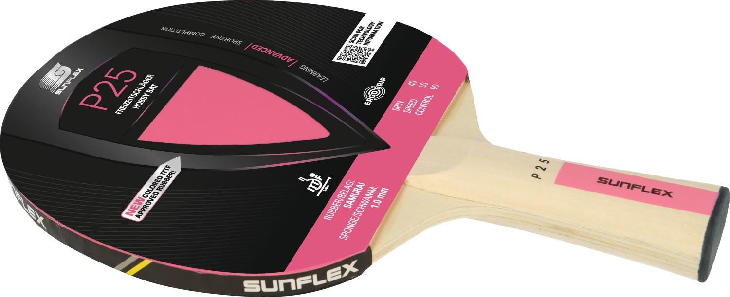 Sunflex Tischtennisschläger Tischtennisschläger Color Comp P 25, Schläger Racket Table Tennis Bat Tischtennis Tabletennis TT