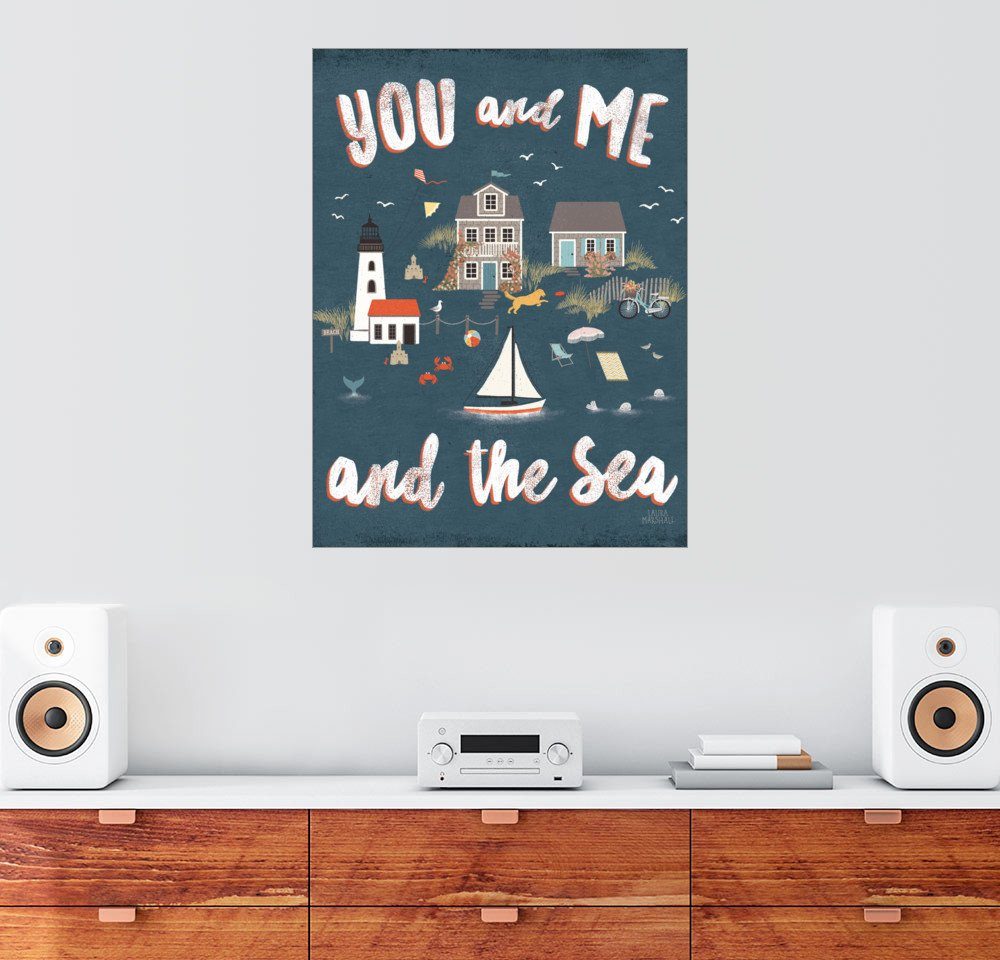 Posterlounge Wandbild, Du und ich und das Meer (Englisch) online kaufen