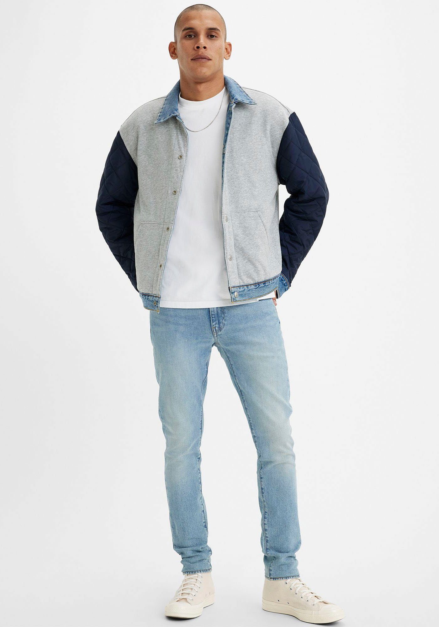 Levi's® SKINNY in Markenlabel light worn mit indigo TAPER Skinny-fit-Jeans