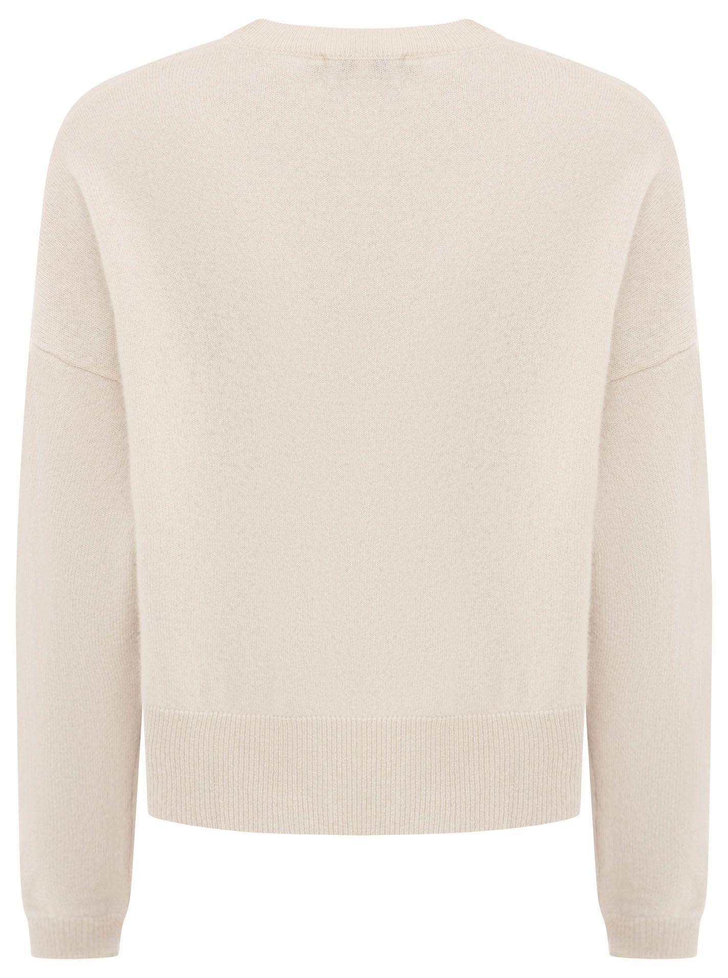 Zwillingsherz Kaschmirpullover Kastiger Rundhalspullover