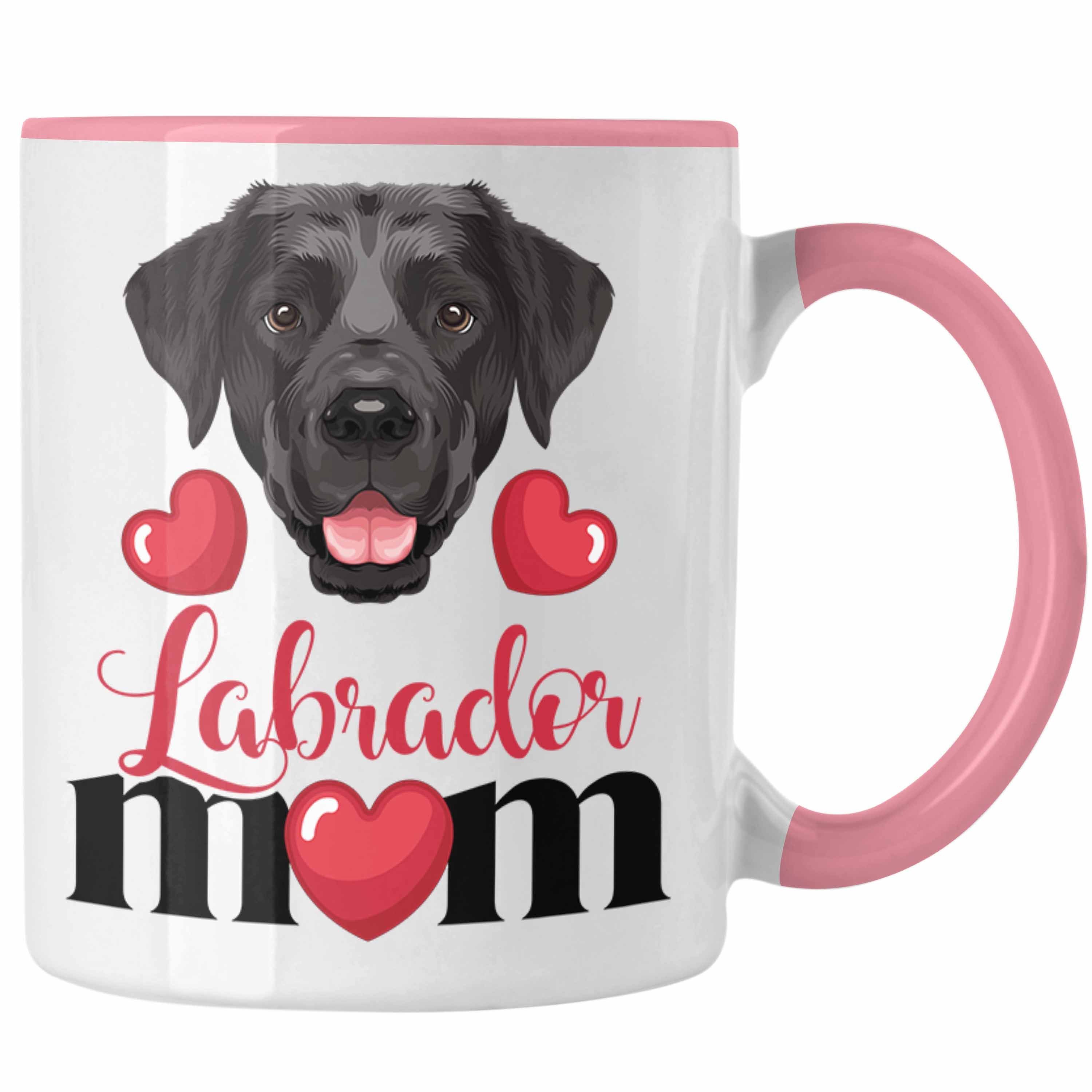 Trendation Tasse Labrador Besitzer Mom Mama Tasse Geschenk Lustiger Spruch Geschenkidee Rosa