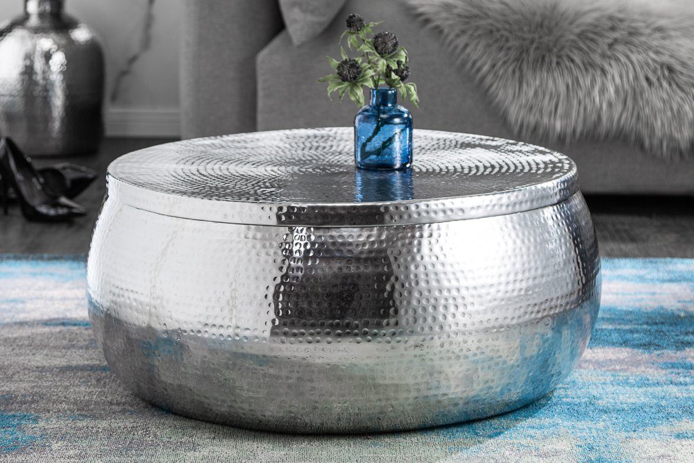 riess-ambiente Couchtisch ORIENT STORAGE Ø70cm silber günstig online kaufen