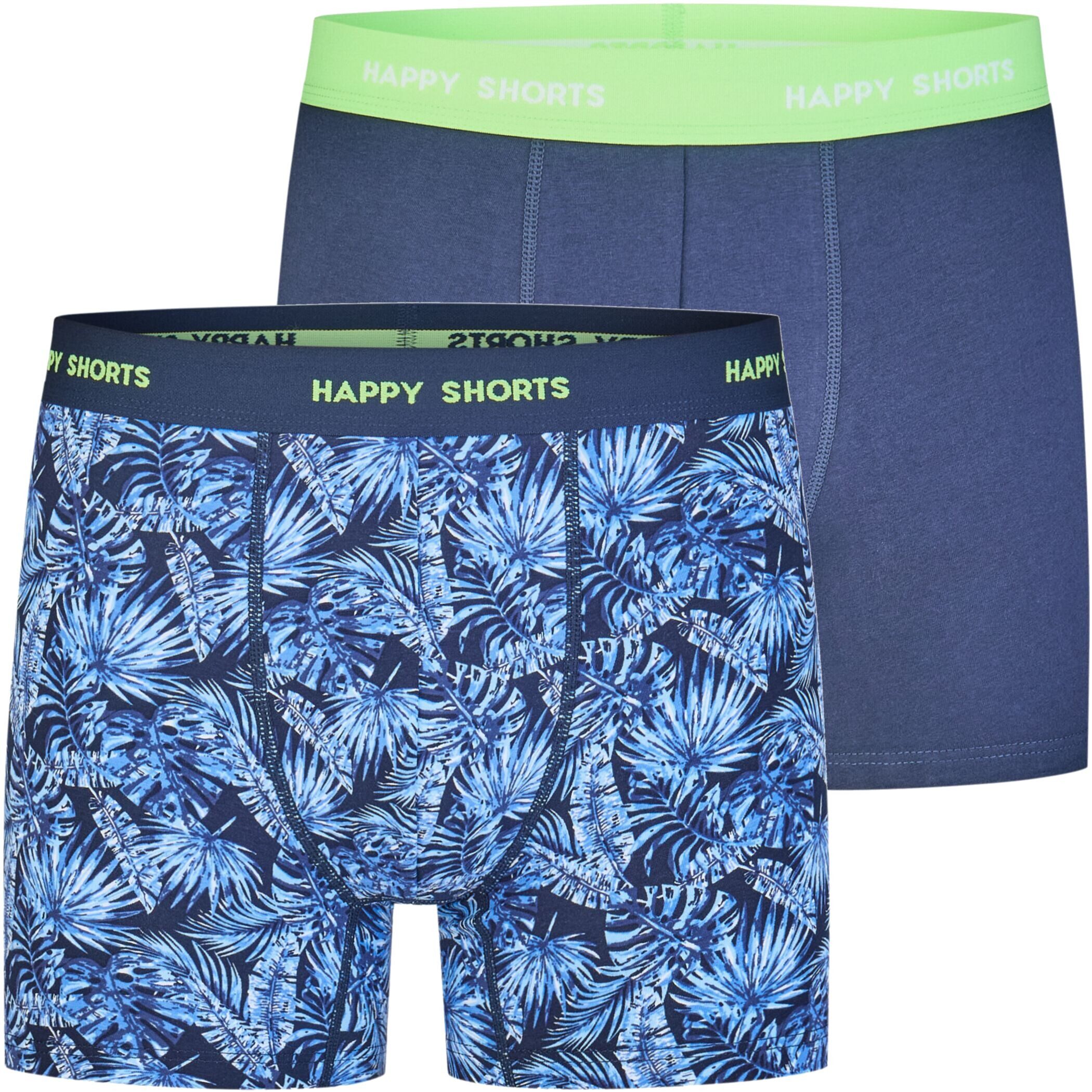 HAPPY SHORTS Trunk 2 Happy Shorts Jersey Trunk Herren Boxershorts Pant Hawaii (1-St)