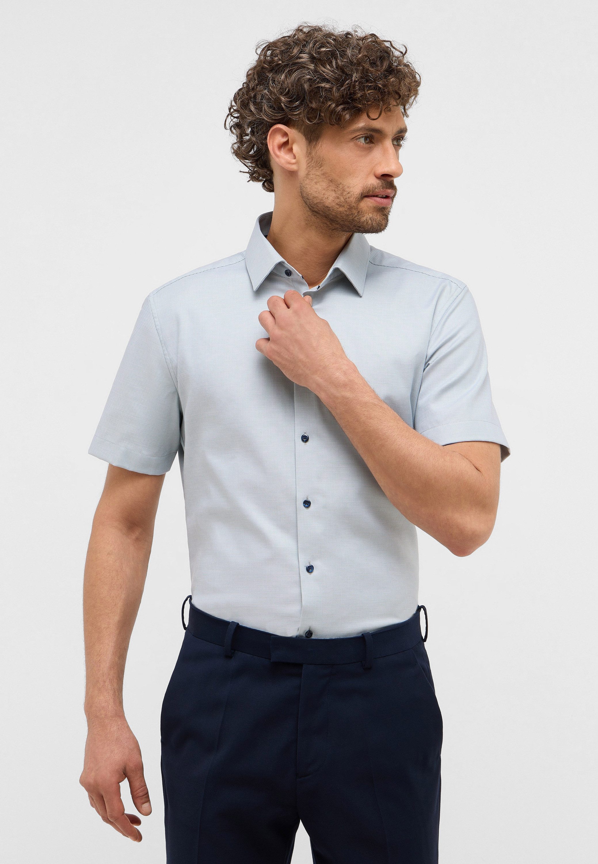 Eterna Kurzarmhemd SLIM FIT NON IRON günstig online kaufen