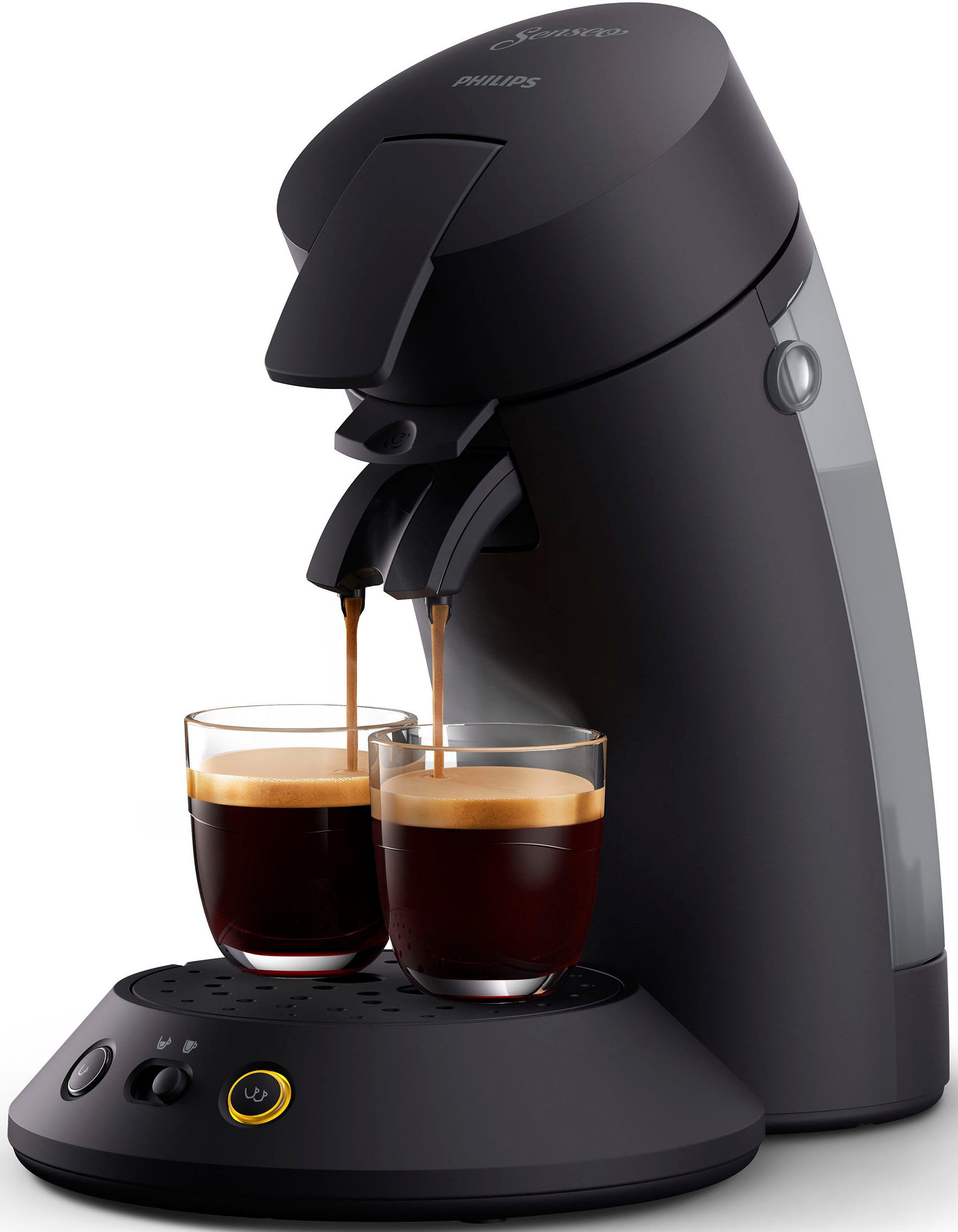 Philips Senseo Kaffeepadmaschine Original Plus CSA210/60, mit zwei Kaffee-Einstellungen, aus 28% rec. Plastik