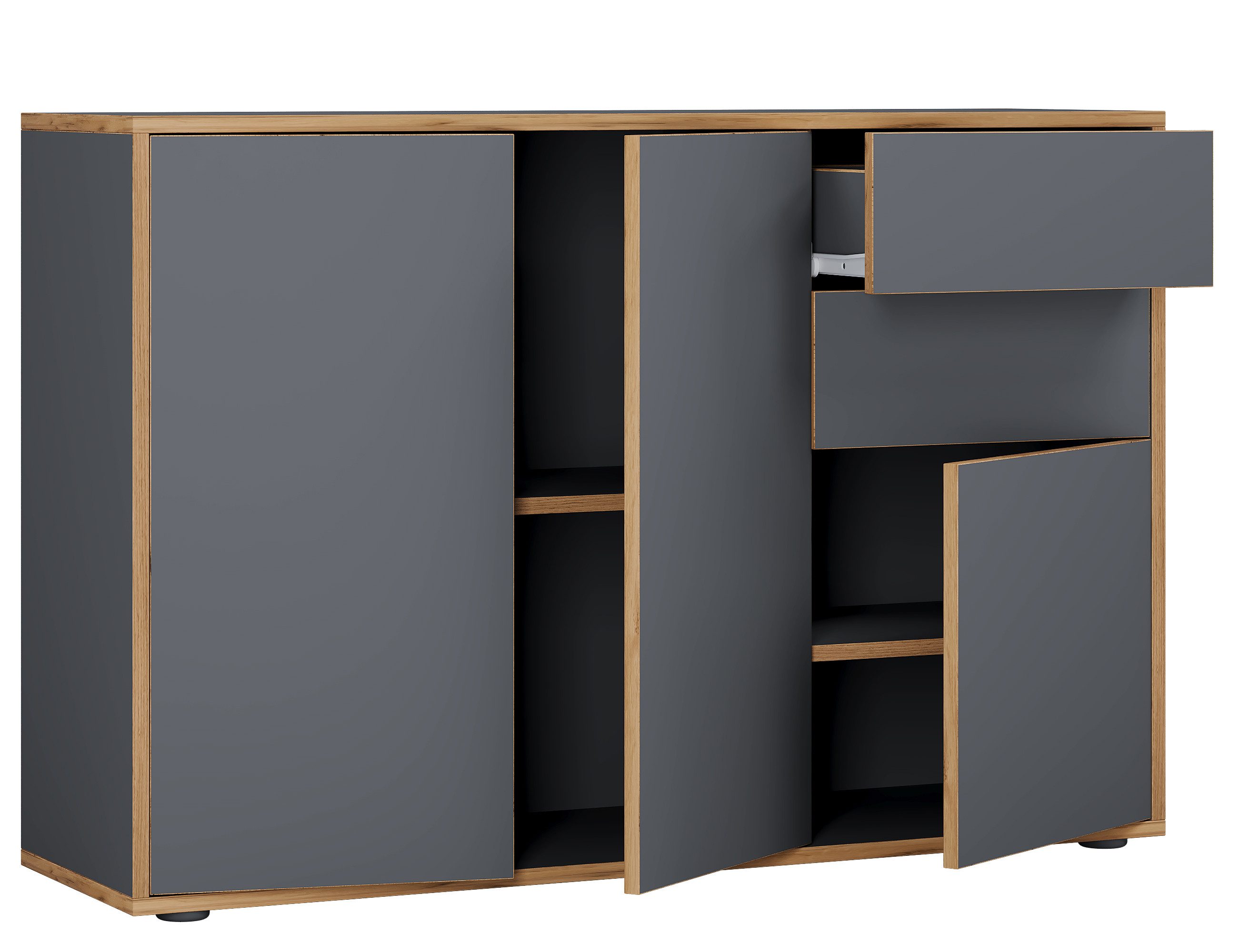VCM Kommode Holz Kommode Sideboard Salia Breite 110 Schublade