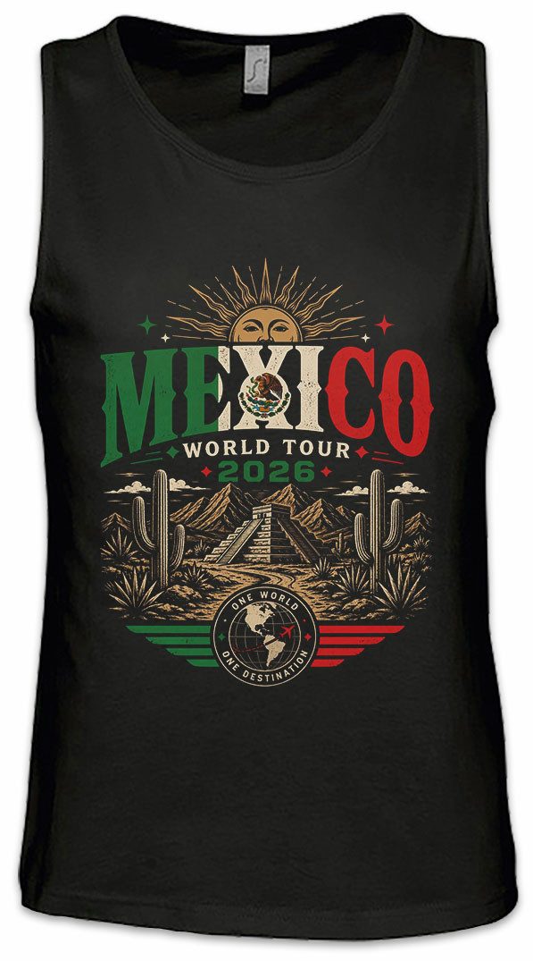Urban Backwoods Tanktop Team Mexico 5 Ärmelloses T-Shirt Mexiko Mexican Fußball WM Soccer Football Turnier 2026 Weltmeisterschaft