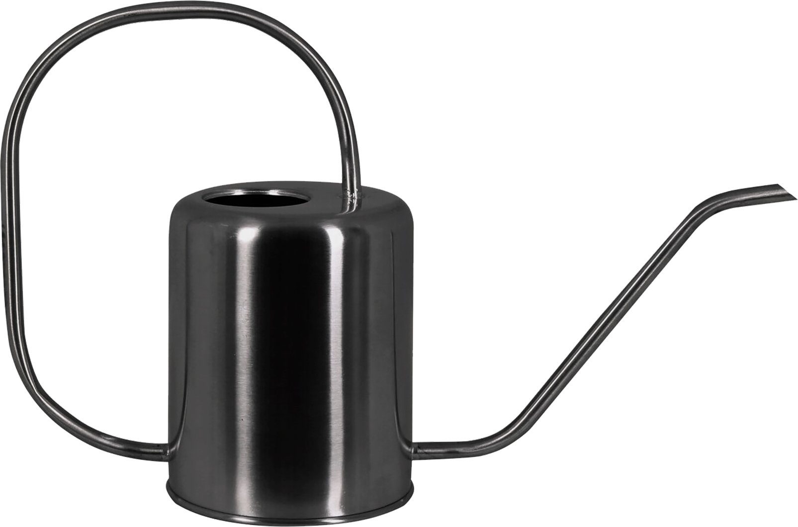 tegawo Gießkanne Edelstahl matt lackiert, edles Design, rund, 1,5 Liter