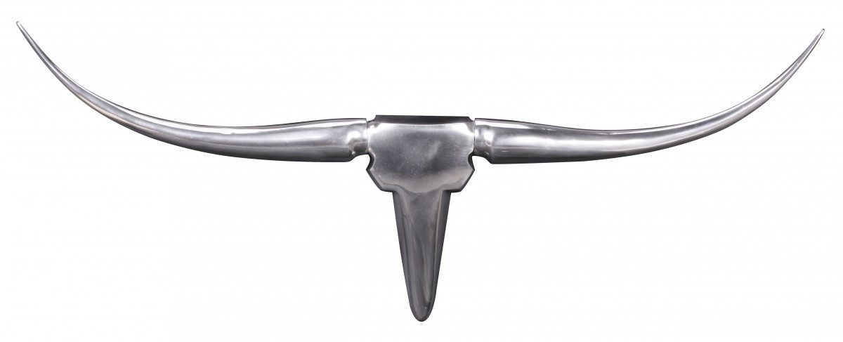 tinkaro Dekoobjekt CLELIA Aluminium Jagdtrophäe Silber (1 St)