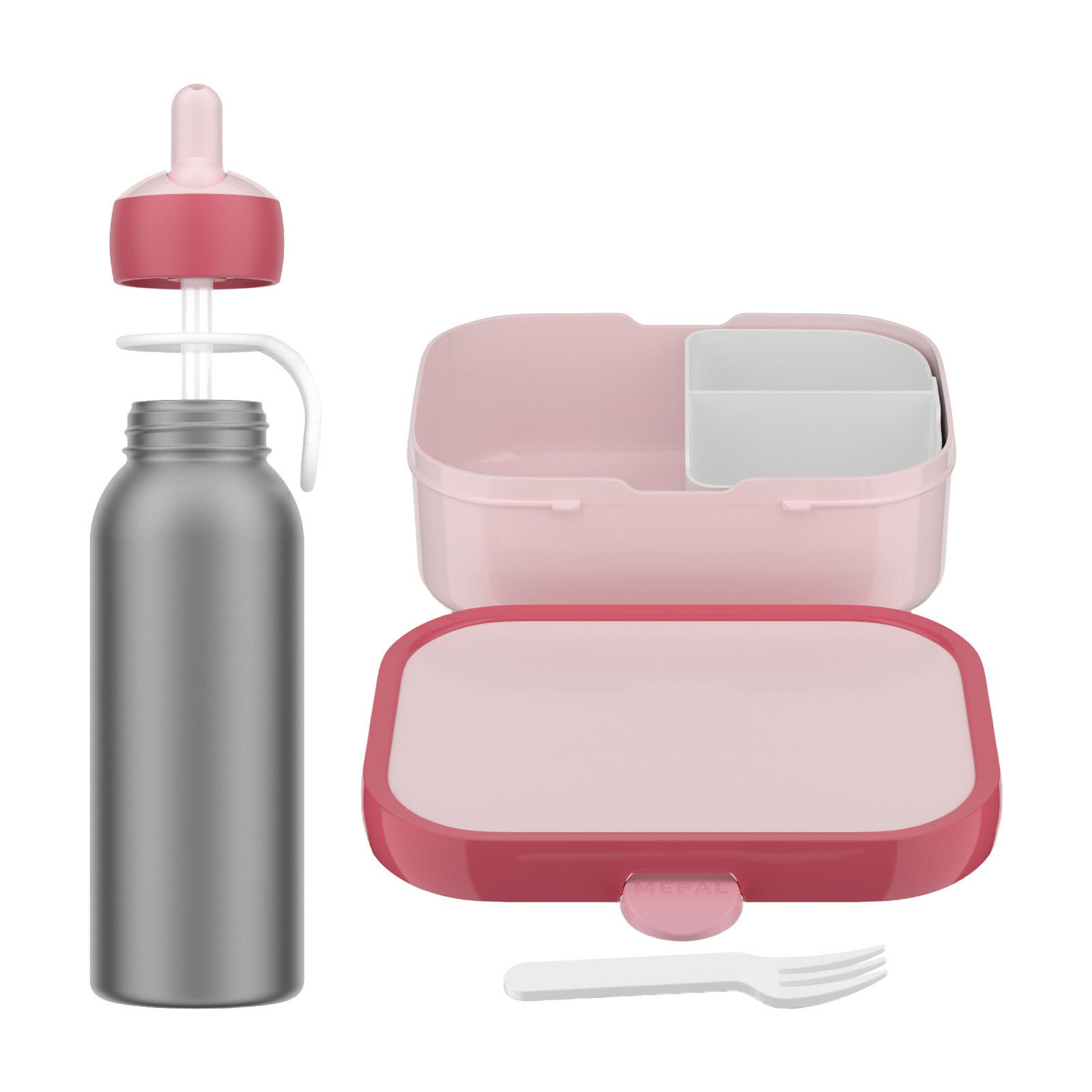 Mepal Lunchbox Campus Lunchset mit Thermoflasche 2er Set, Material-Mix, (2-tlg), Spülmaschinengeeignet