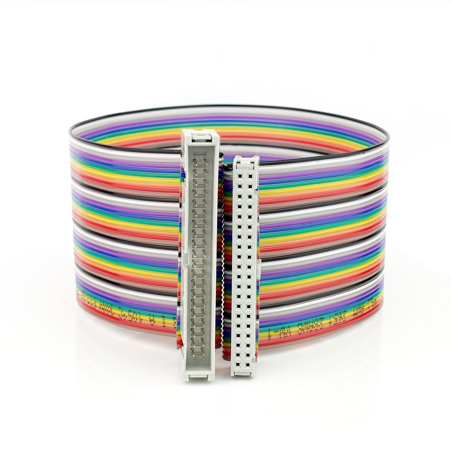 GPIO Extension / Verlängerungskabel, 40 Pin, für Raspberry Pi, rainbow Elektro-Kabel
