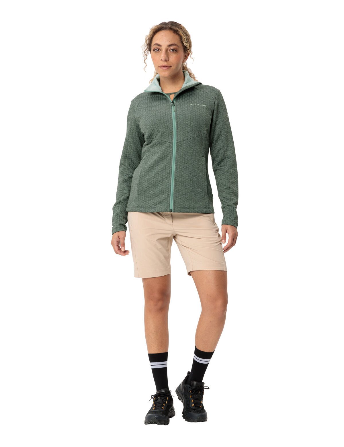 VAUDE Outdoorjacke Women's Skomer Hiking SC Jacket (1-St) atmungsaktive Wanderjacke