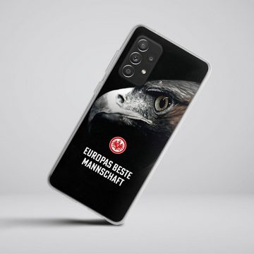DeinDesign Handyhülle Eintracht Frankfurt Offizielles Lizenzprodukt Europameisterschaft, Samsung Galaxy A52 Silikon Hülle Bumper Case Handy Schutzhülle